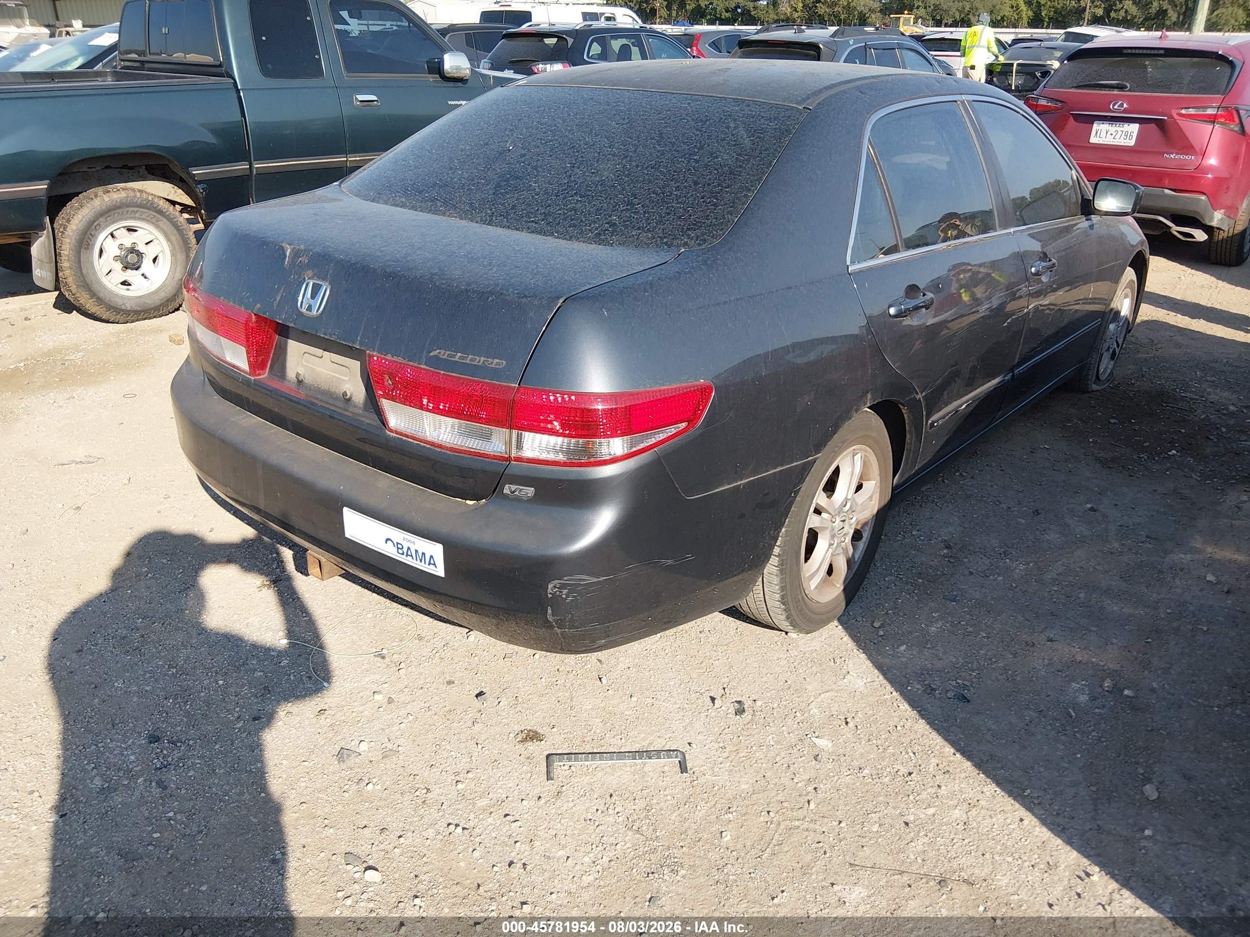 2003 Honda Accord 3.0 Ex Серый vin: 1HGCM66583A093583