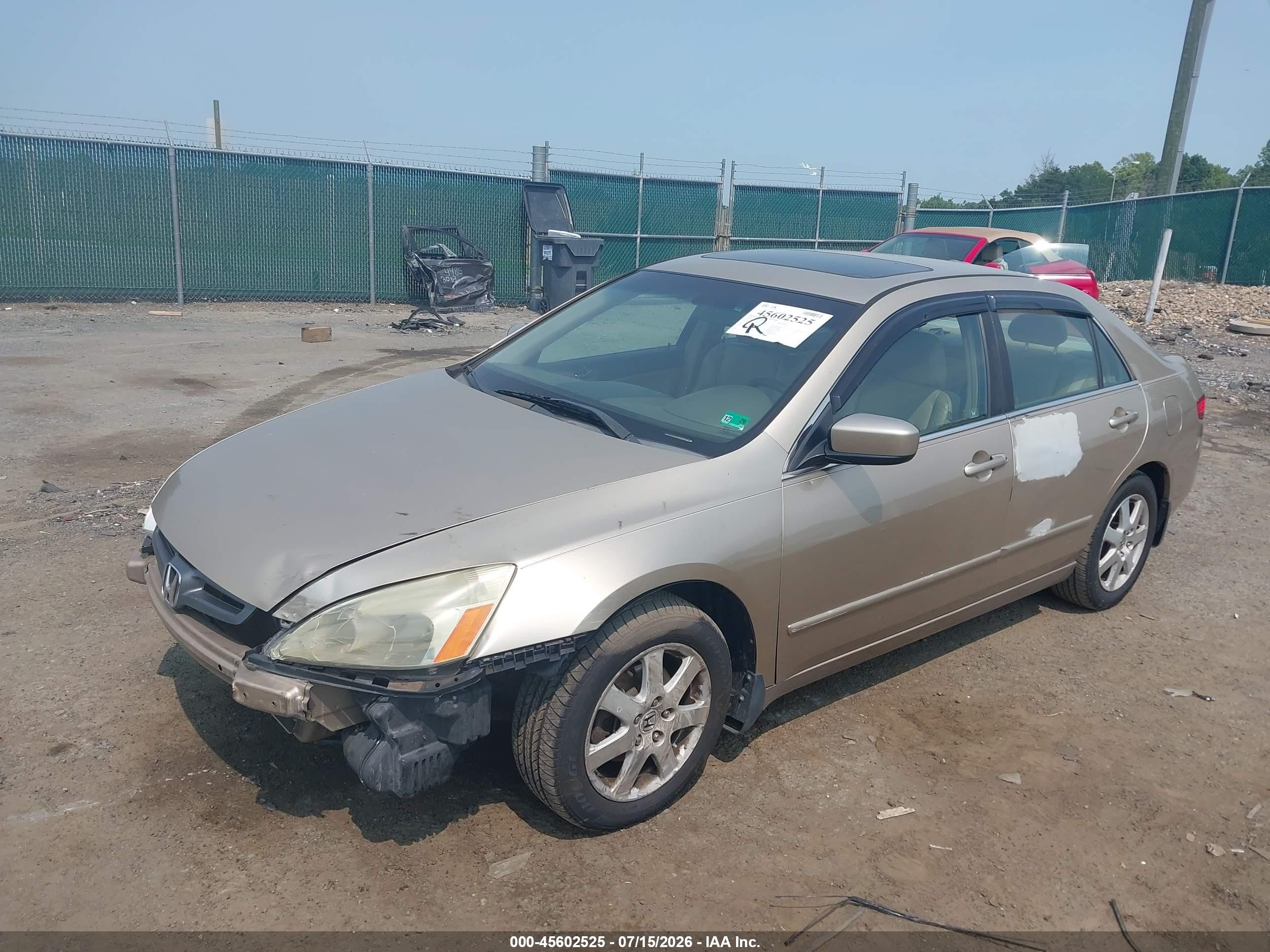 2005 Honda Accord 3.0 Ex Champagne vin: 1HGCM66585A010284