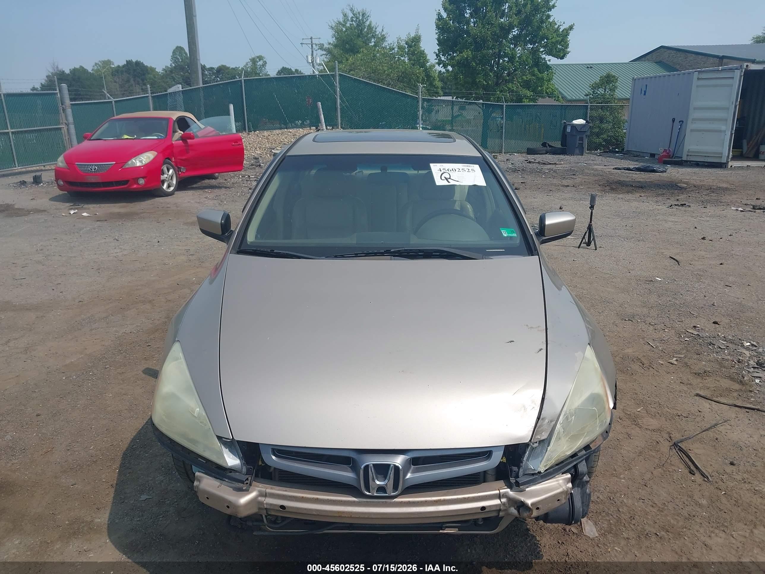 2005 Honda Accord 3.0 Ex Champagne vin: 1HGCM66585A010284