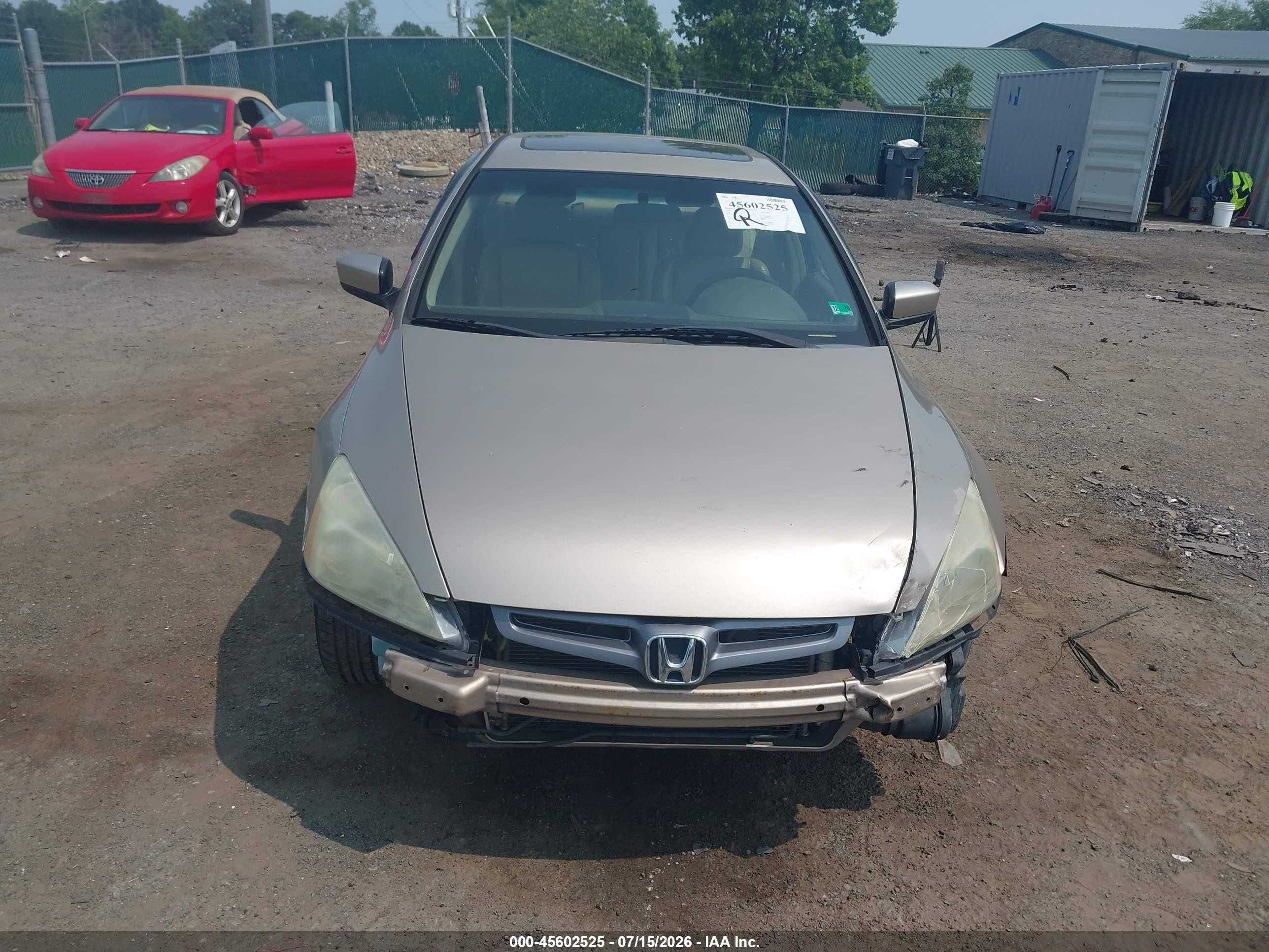 2005 Honda Accord 3.0 Ex Champagne vin: 1HGCM66585A010284