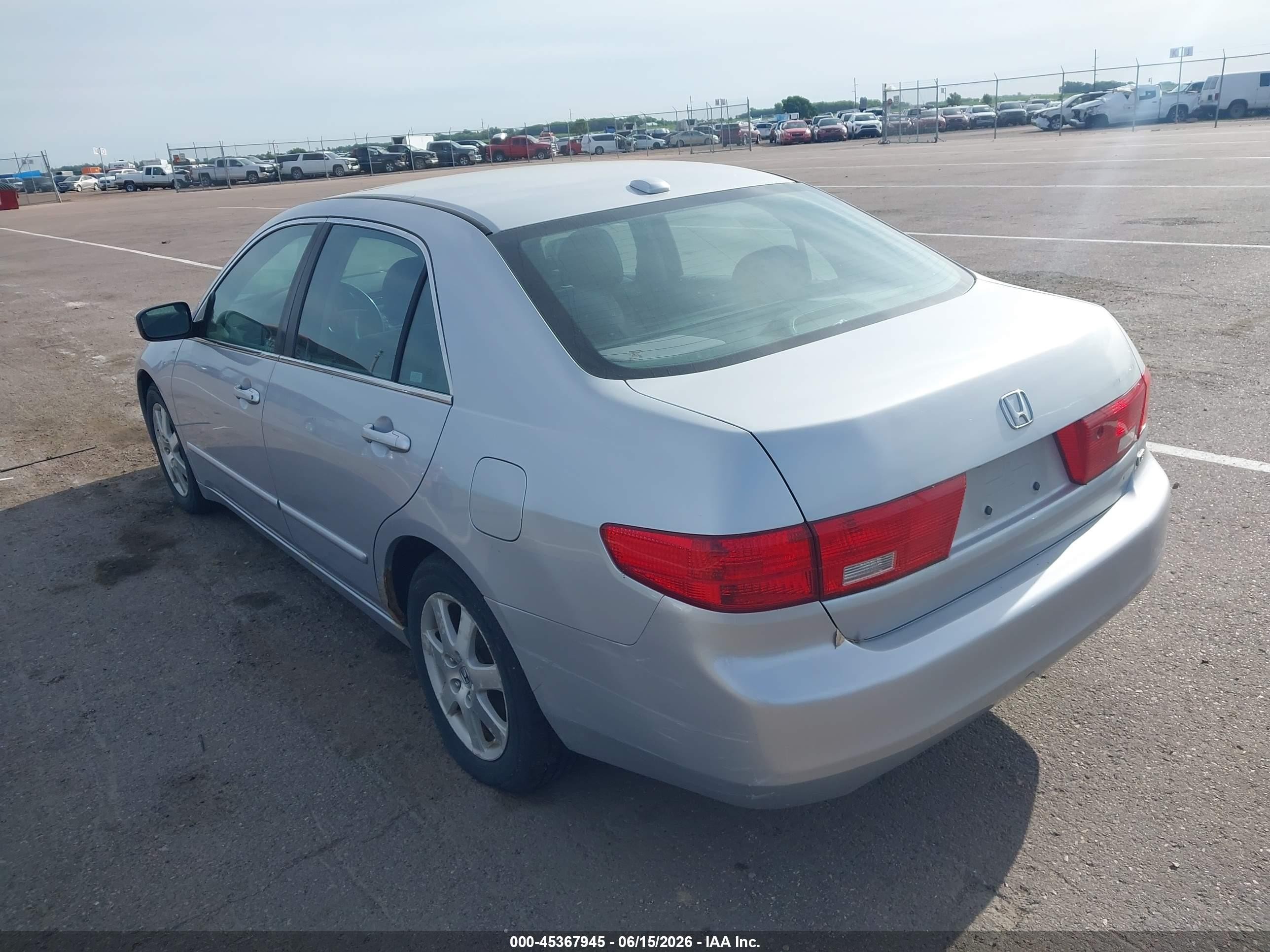 2005 Honda Accord 3.0 Ex Silver vin: 1HGCM66585A022936