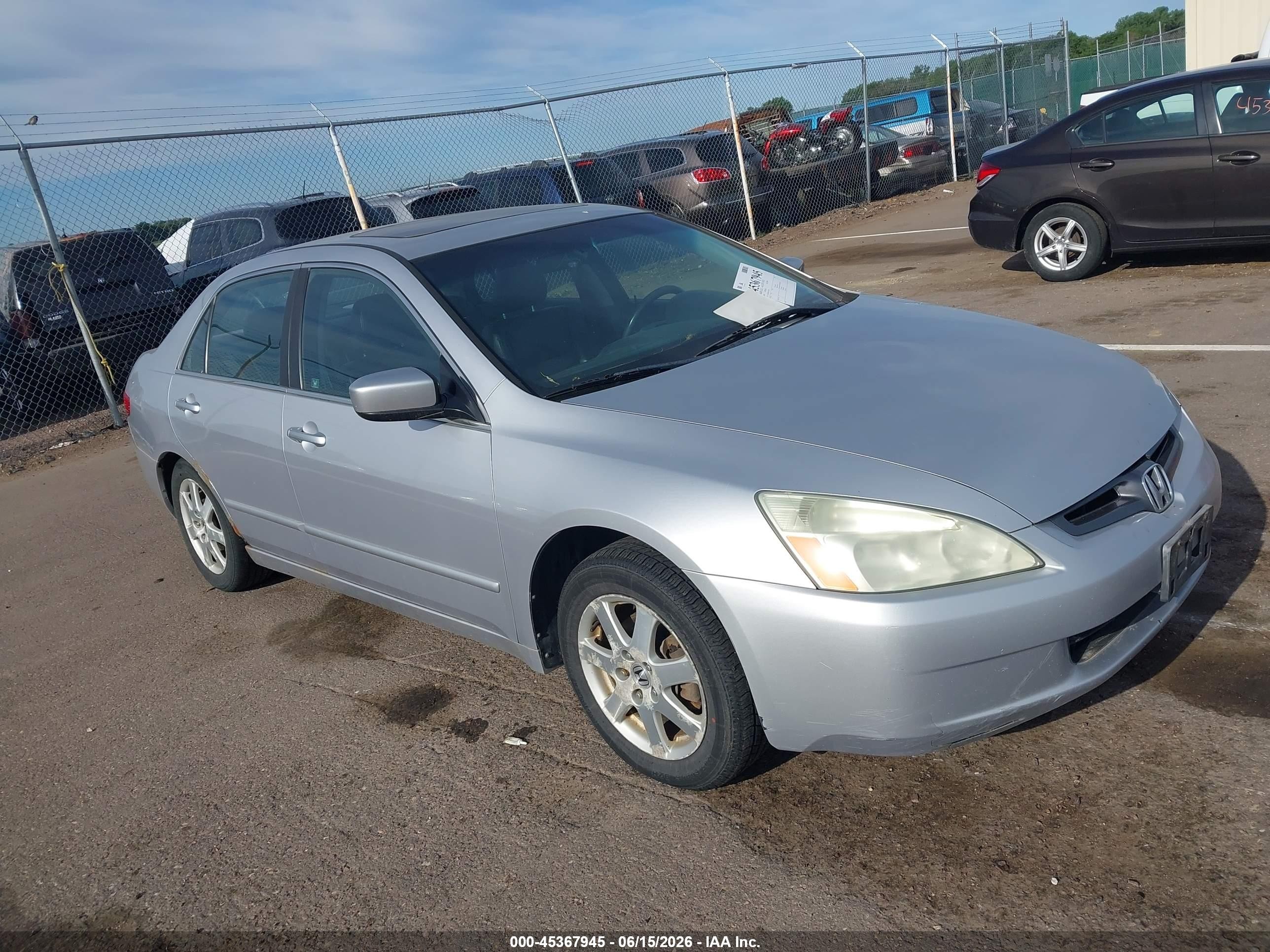 2005 Honda Accord 3.0 Ex Silver vin: 1HGCM66585A022936