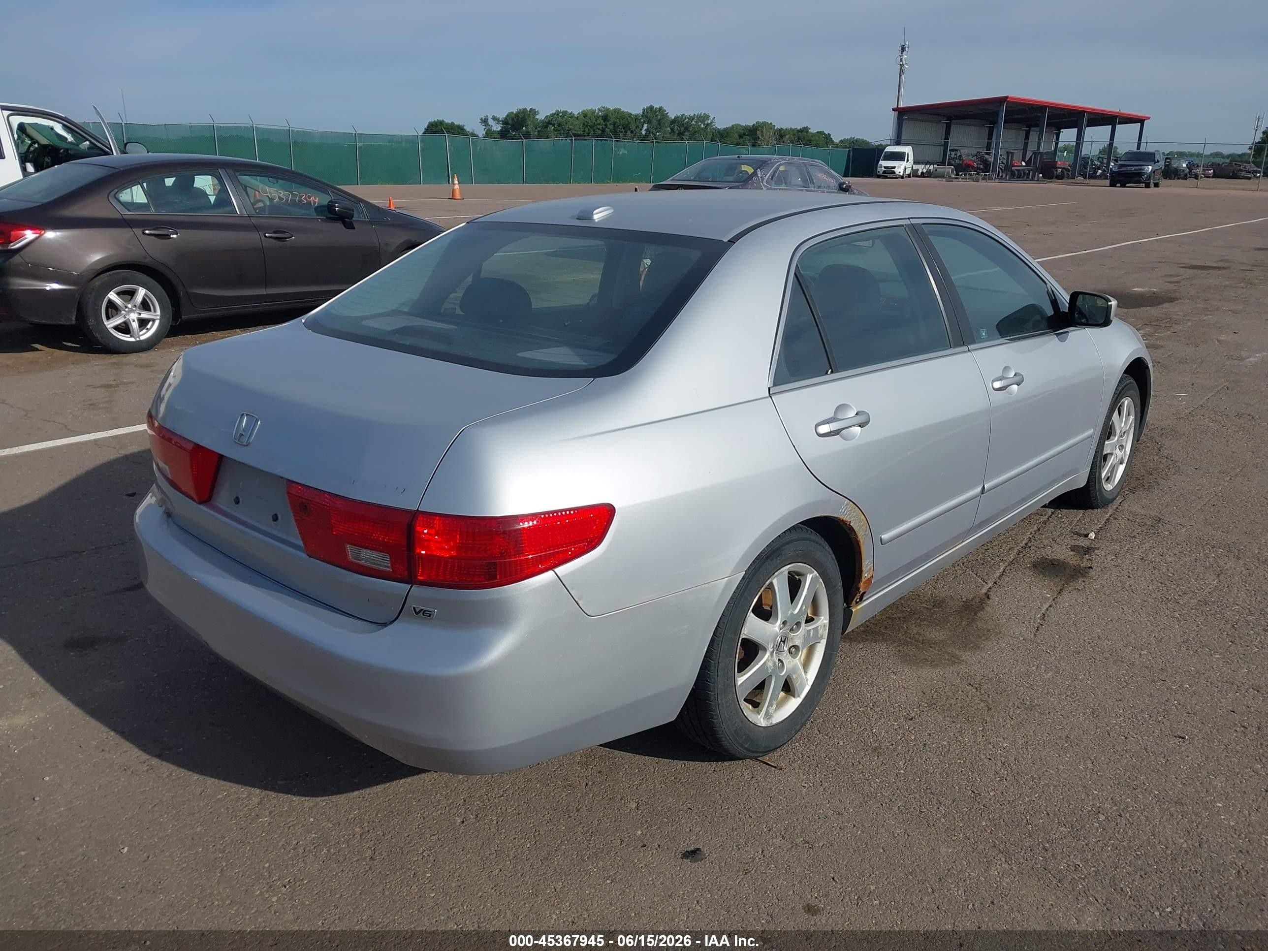 2005 Honda Accord 3.0 Ex Silver vin: 1HGCM66585A022936