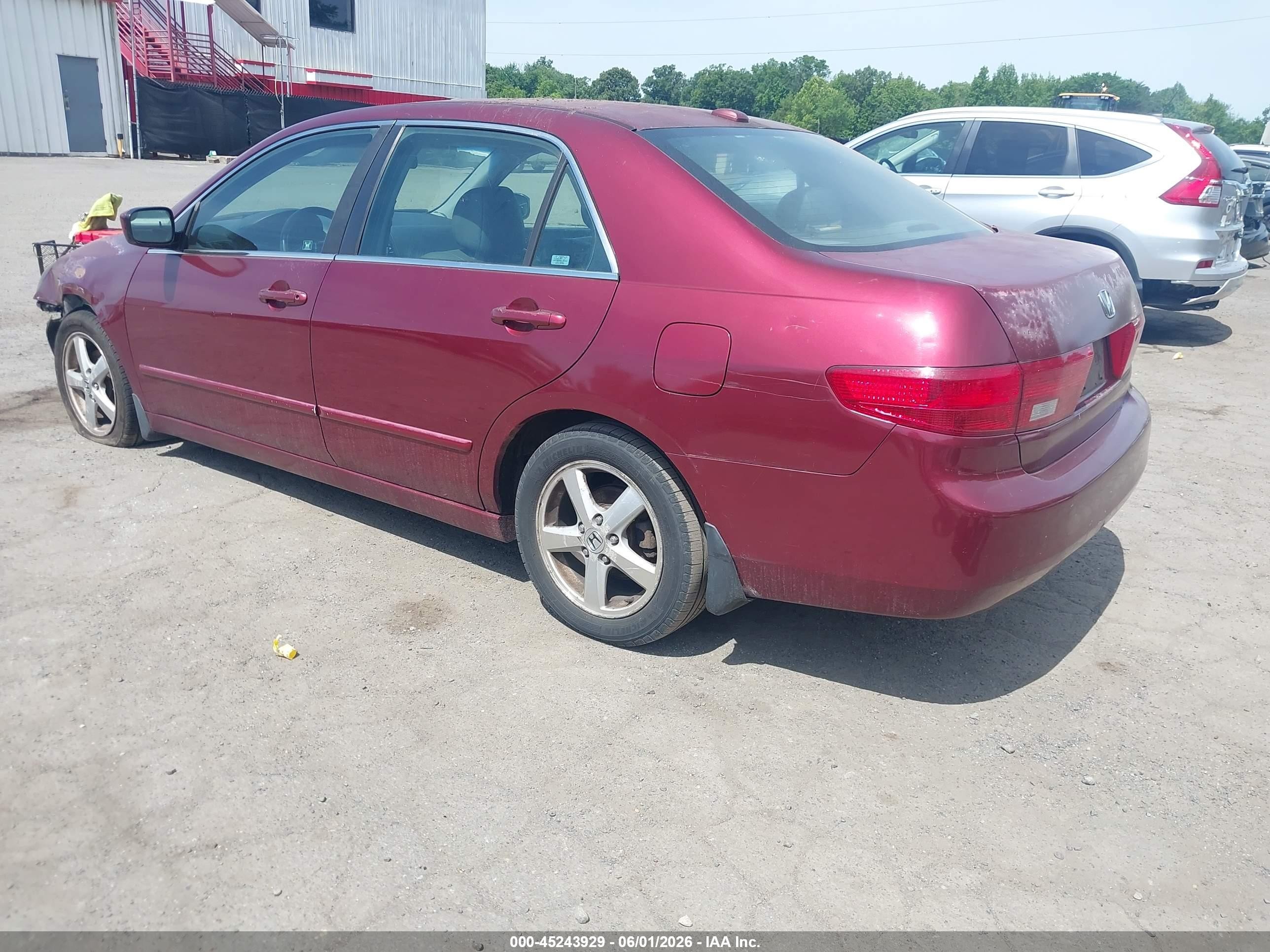 2005 Honda Accord 3.0 Ex Burgundy vin: 1HGCM66585A057380