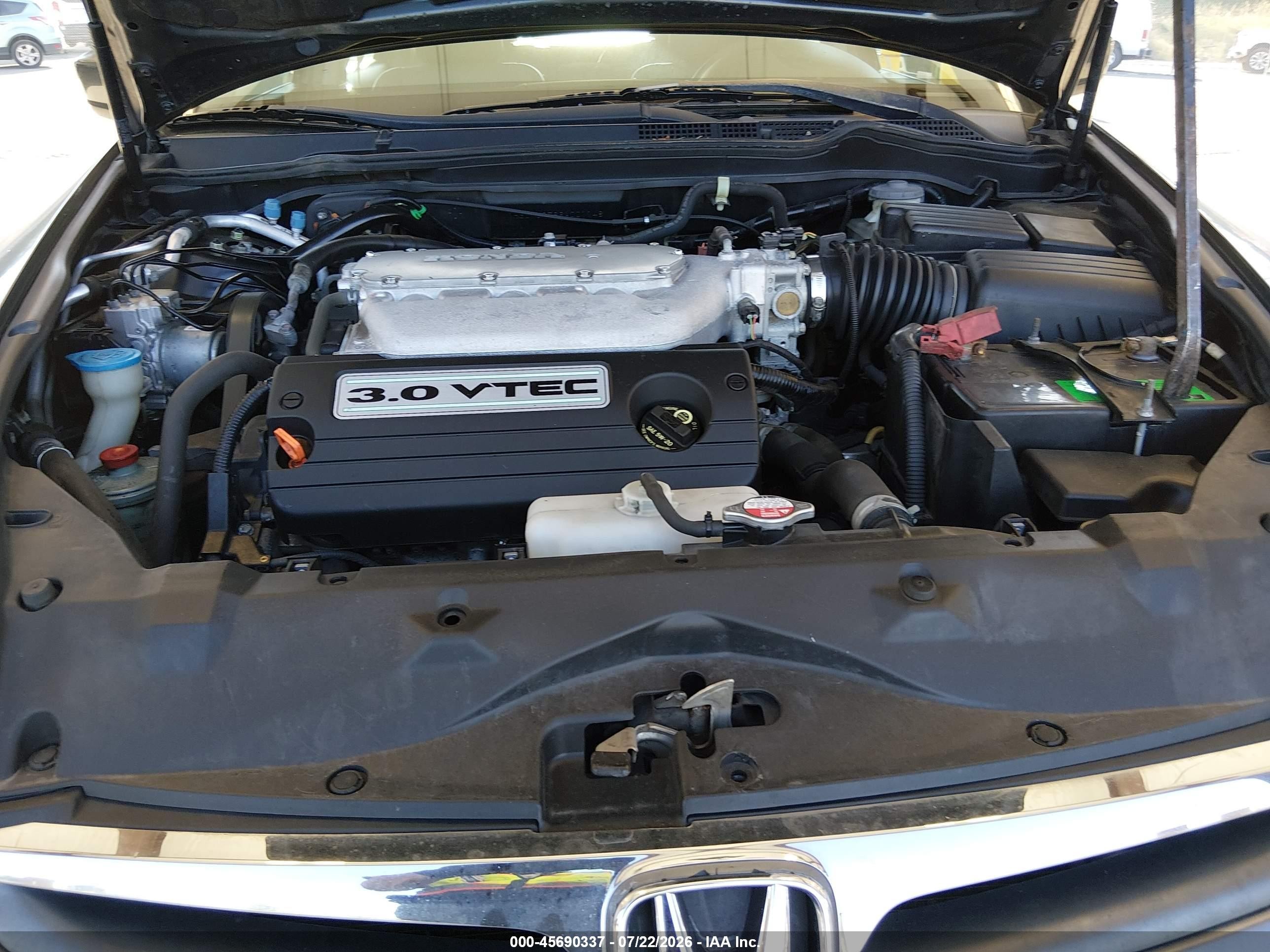 2006 Honda Accord 3.0 Ex Gray vin: 1HGCM66586A001148