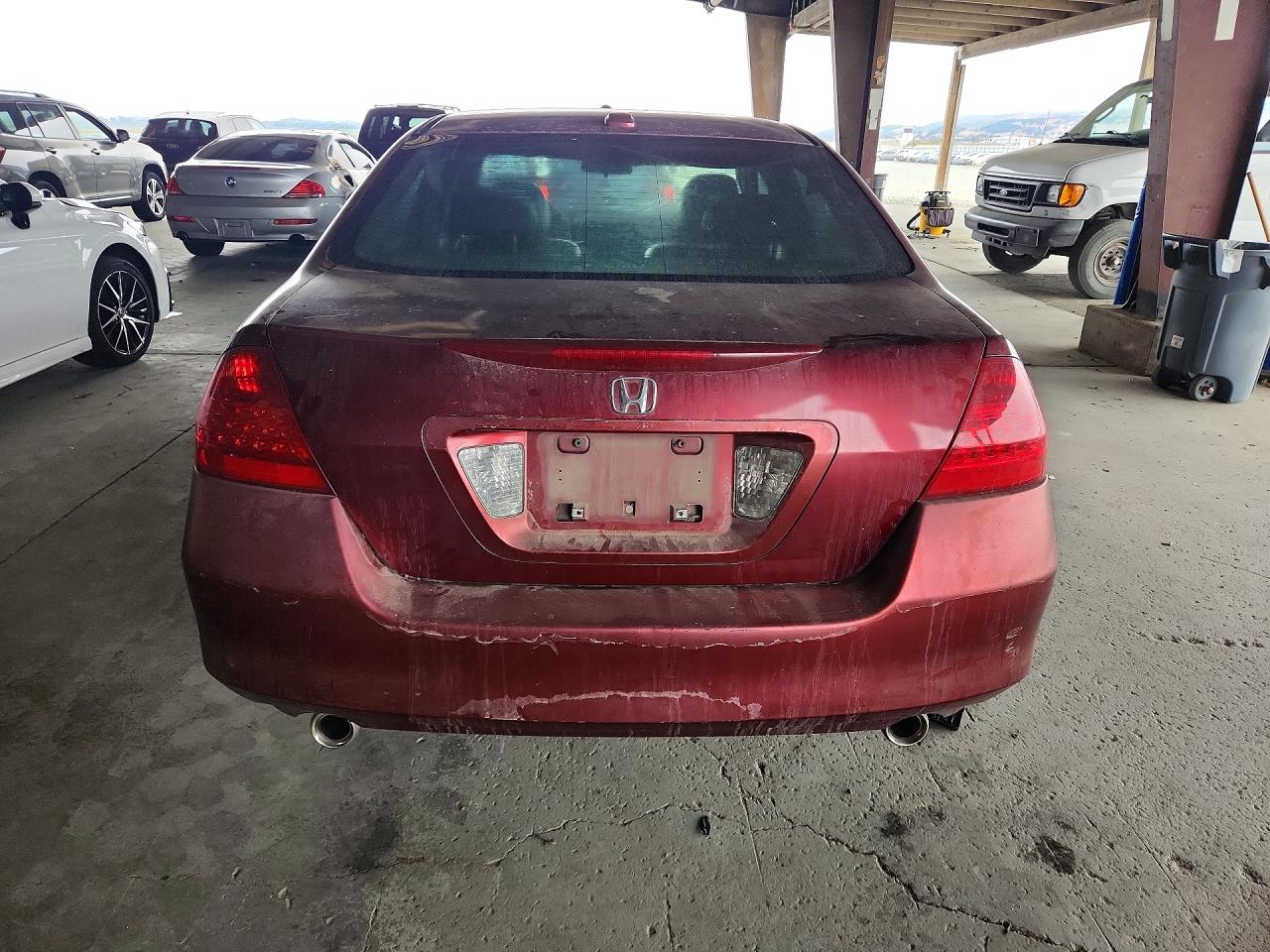 2006 Honda Accord Ex Бордовый vin: 1HGCM66586A046672