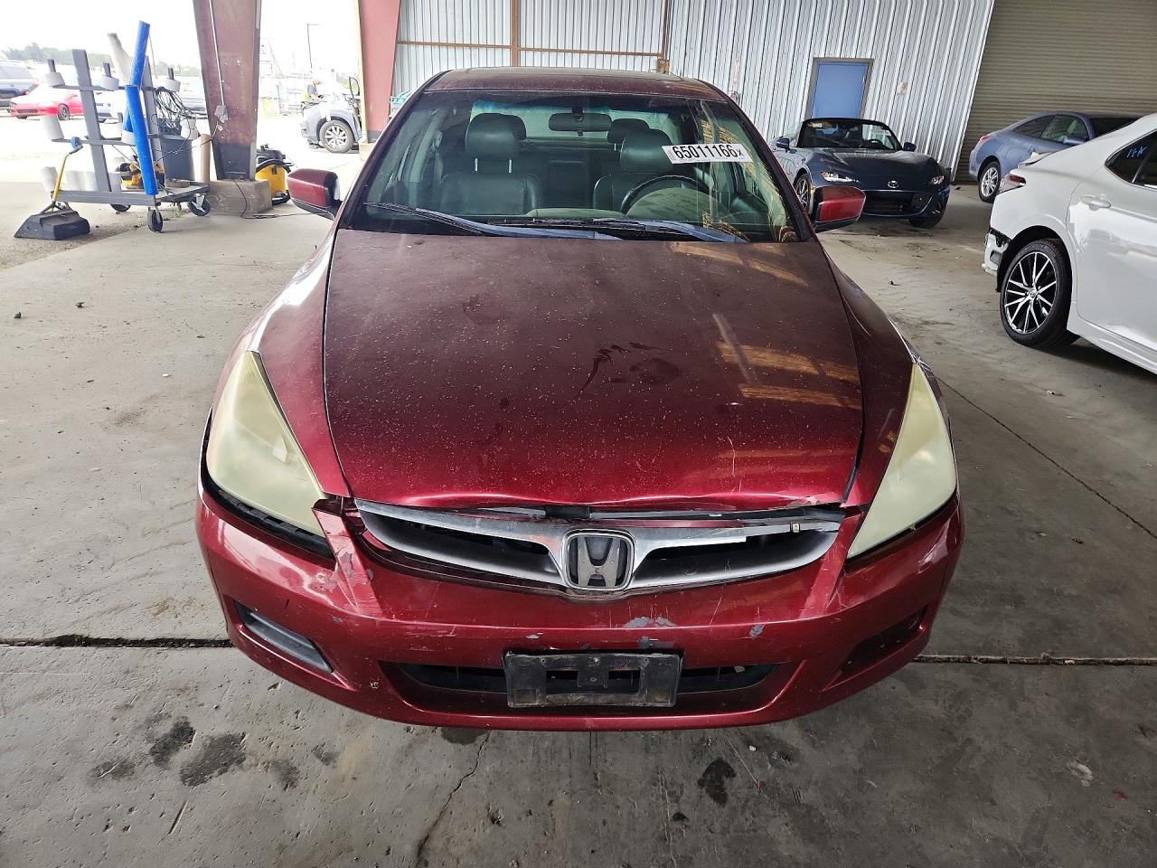 2006 Honda Accord Ex Бордовый vin: 1HGCM66586A046672