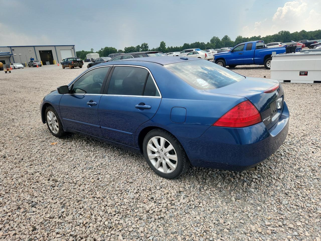 2006 Honda Accord Ex Blue vin: 1HGCM66586A052570