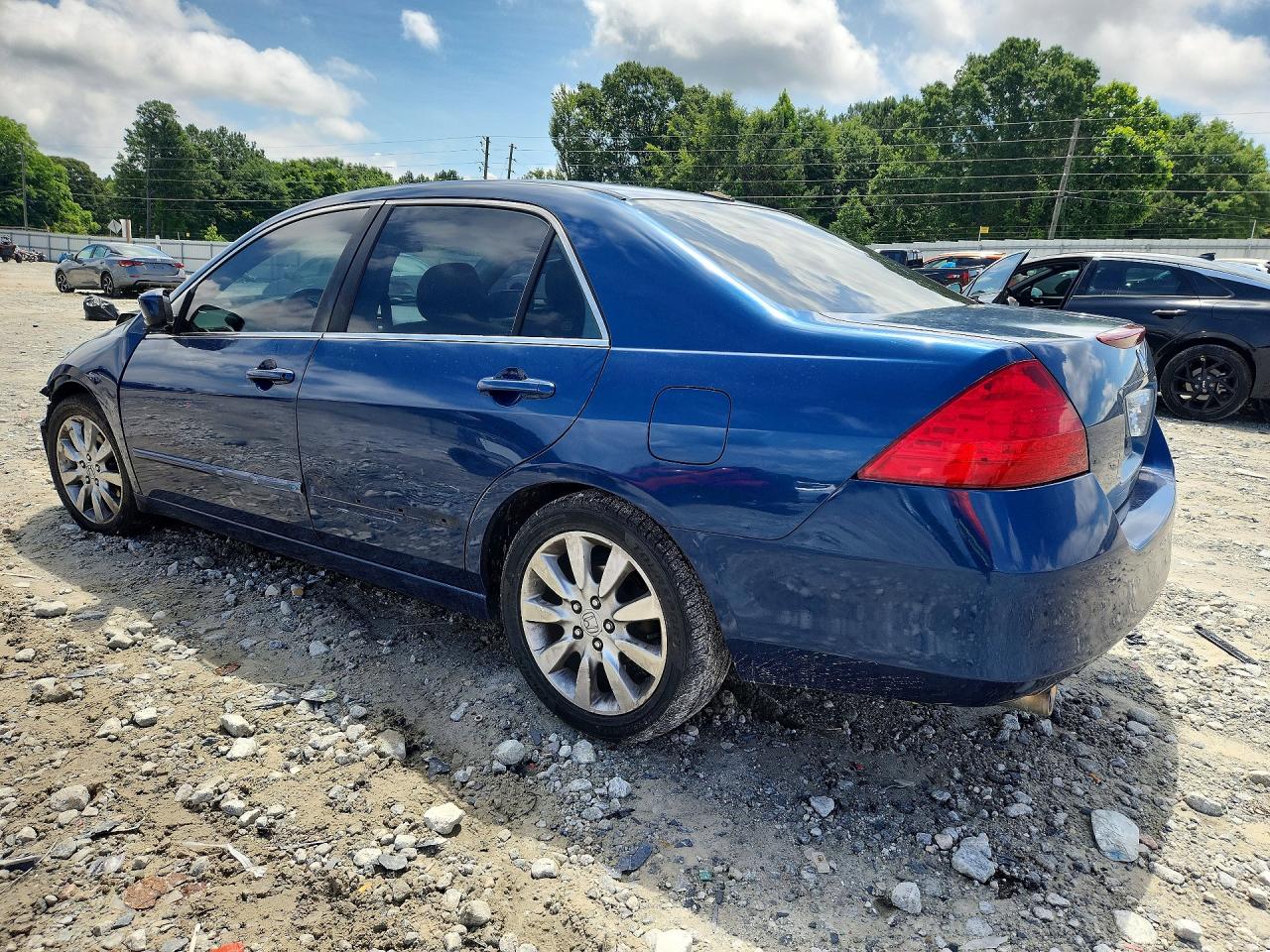 2006 Honda Accord Ex Blue vin: 1HGCM66586A052598