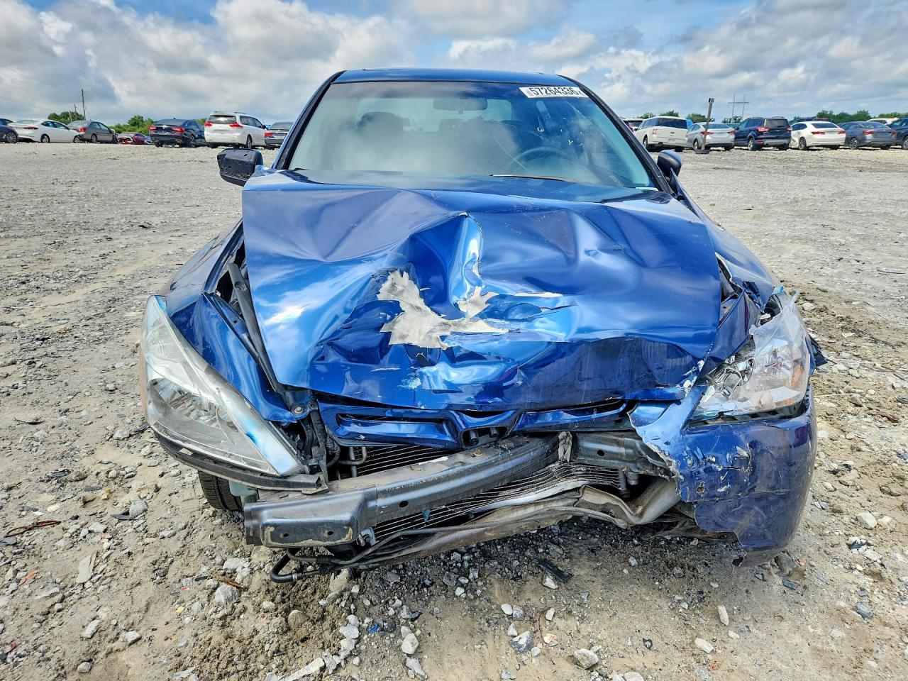 2006 Honda Accord Ex Blue vin: 1HGCM66586A052598