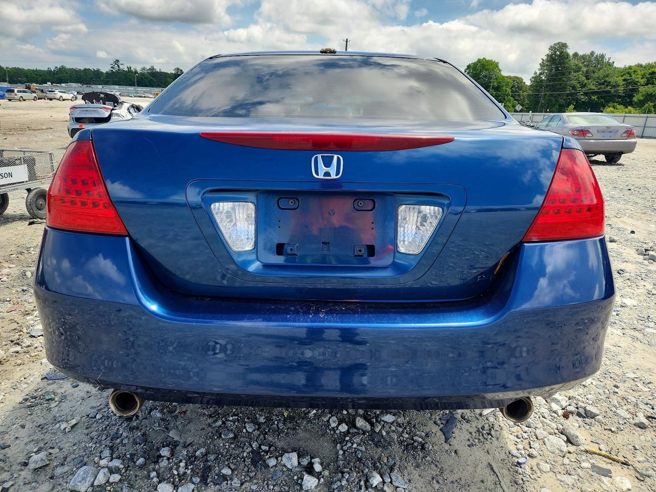 2006 Honda Accord Ex Blue vin: 1HGCM66586A052598