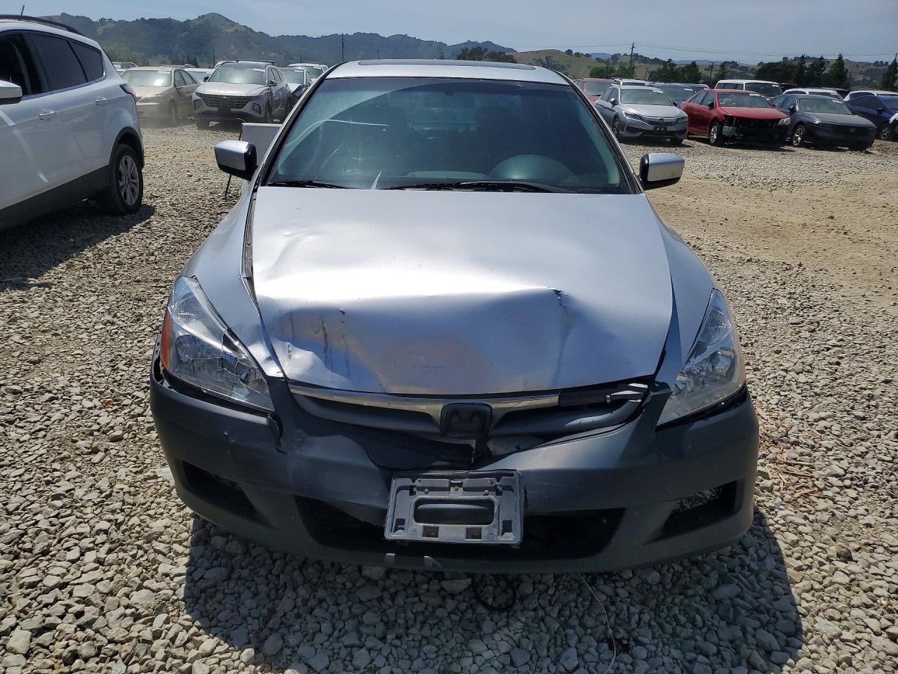 2006 Honda Accord Ex Silver vin: 1HGCM66586A054531