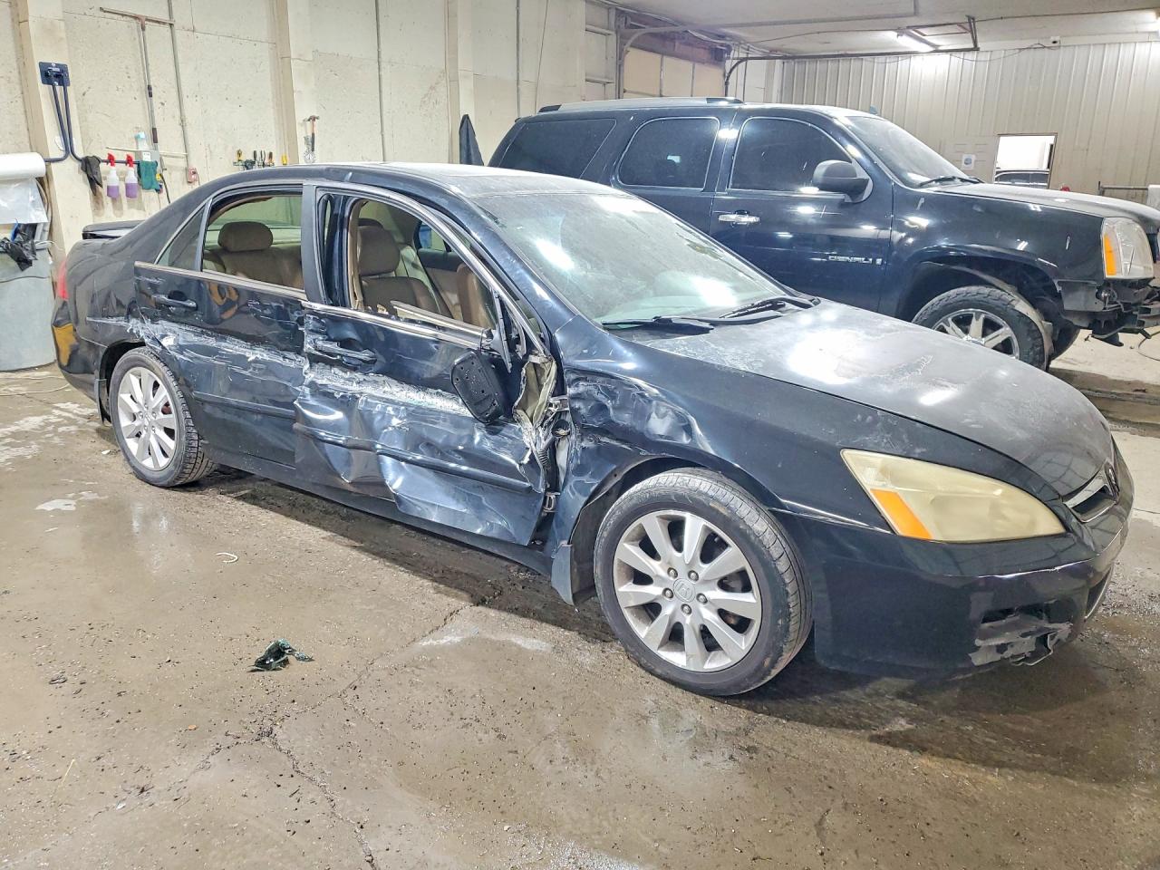 2006 Honda Accord Ex Blue vin: 1HGCM66586A060944