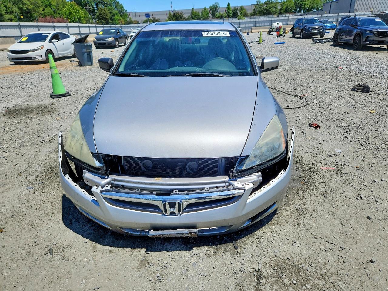 2006 Honda Accord Ex Silver vin: 1HGCM66586A068283