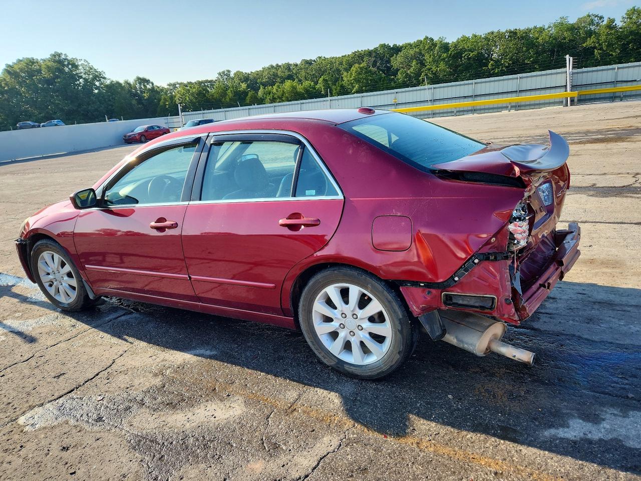 2006 Honda Accord Ex Red vin: 1HGCM66586A071135