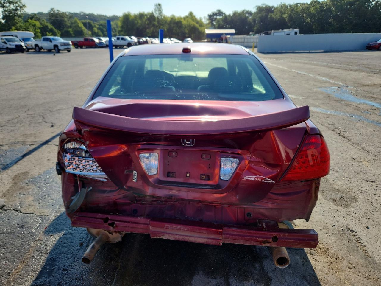 2006 Honda Accord Ex Red vin: 1HGCM66586A071135