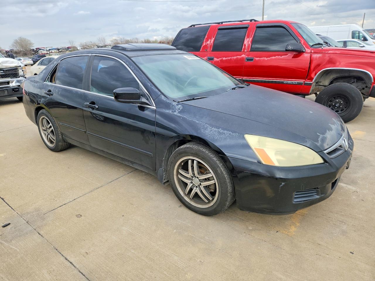 2006 Honda Accord Ex Blue vin: 1HGCM66586A074231