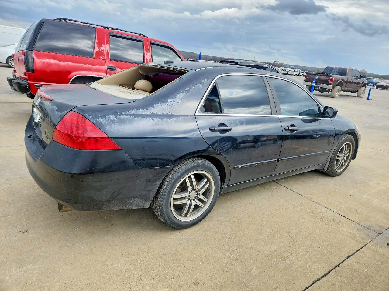 2006 Honda Accord Ex Blue vin: 1HGCM66586A074231