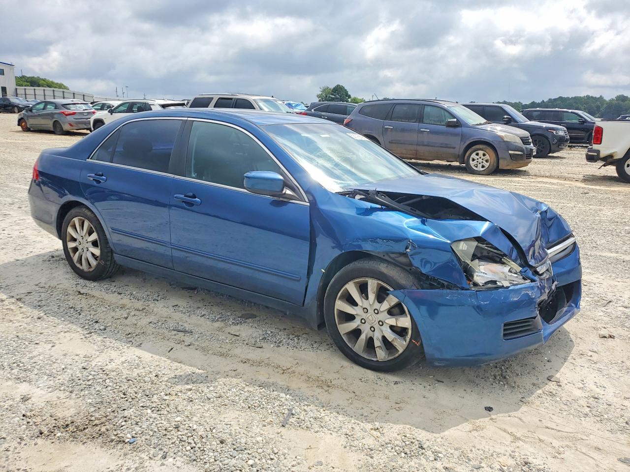 2006 Honda Accord Ex Синий vin: 1HGCM66586A802775