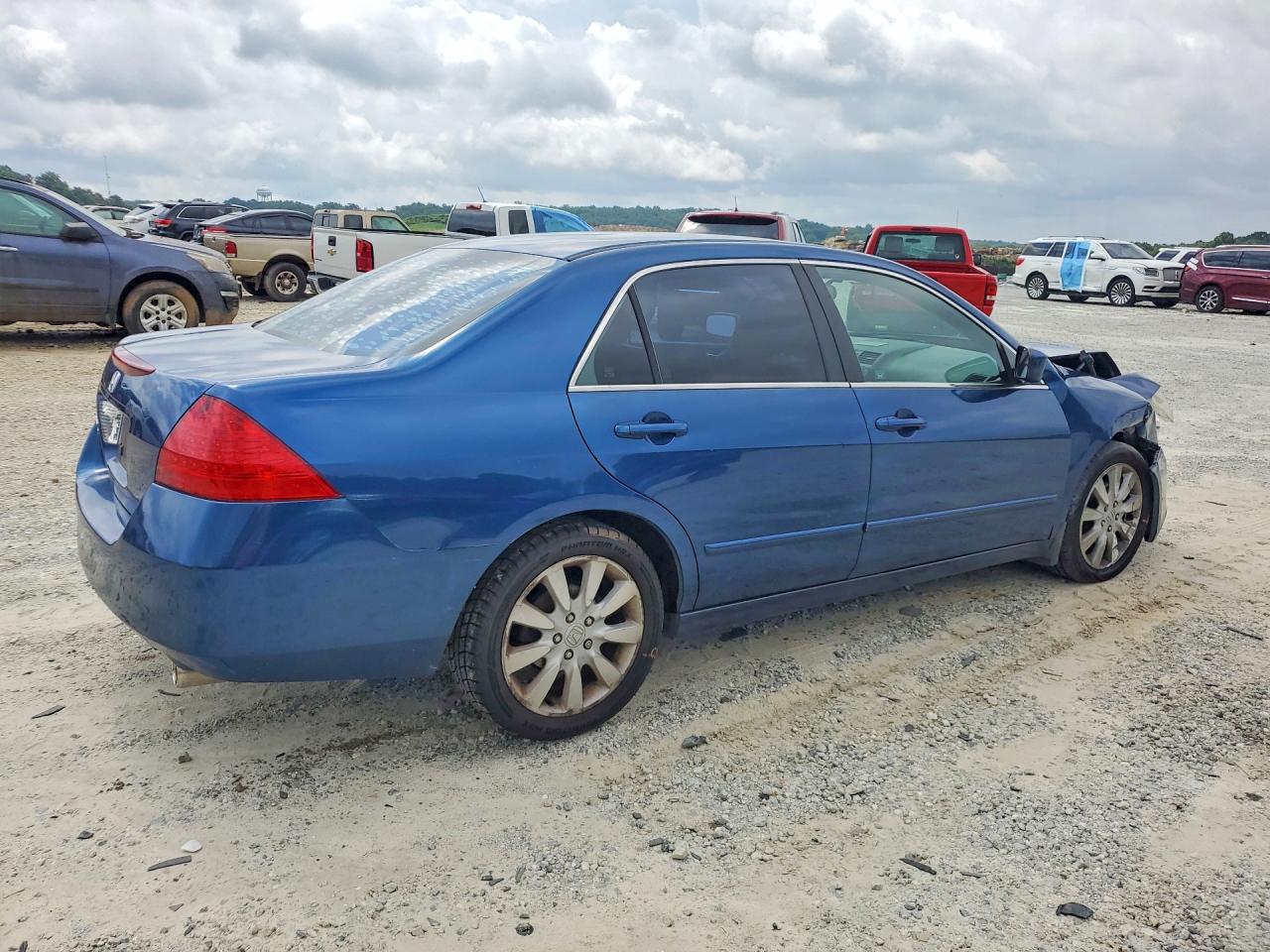 2006 Honda Accord Ex Синий vin: 1HGCM66586A802775