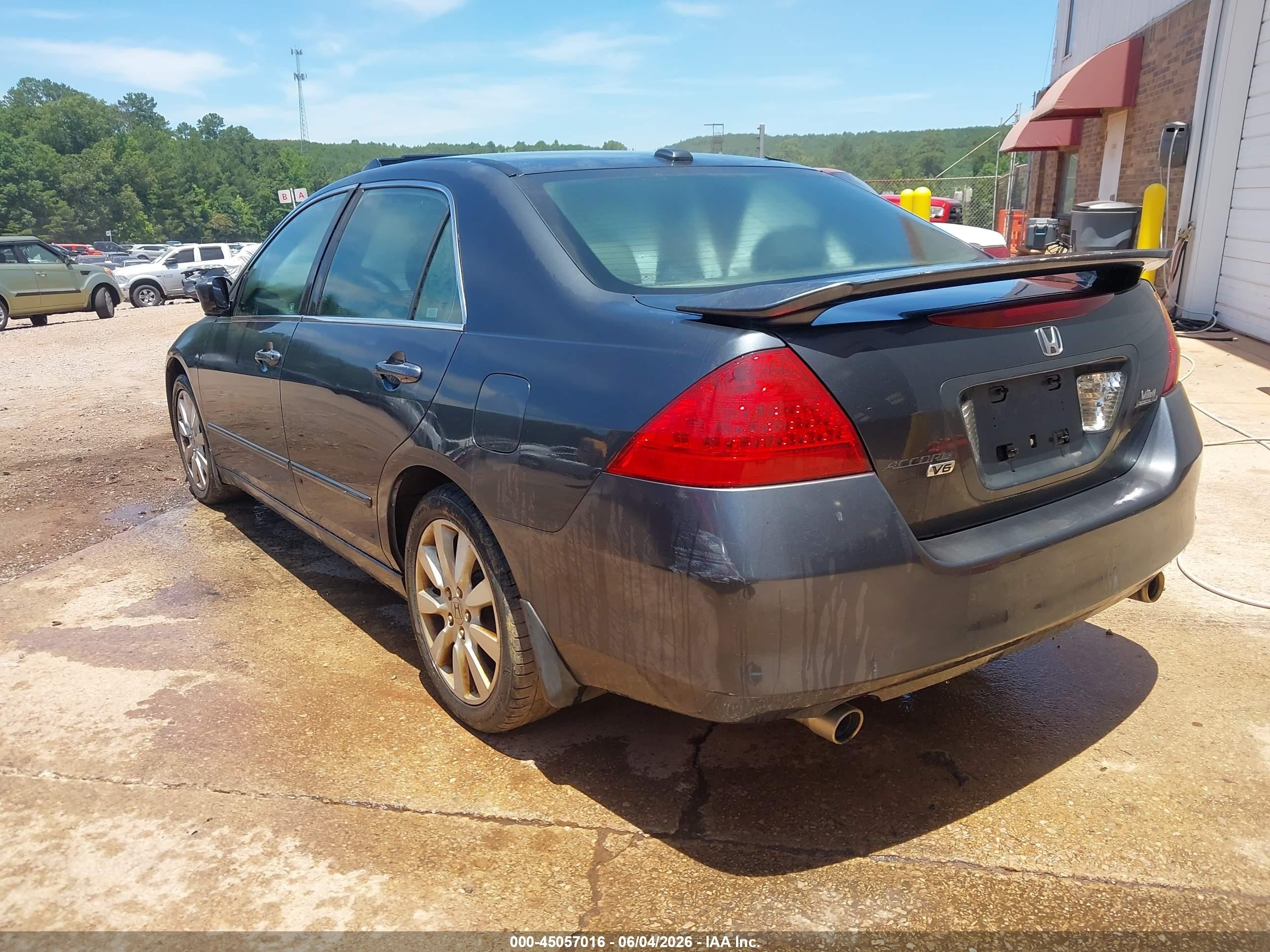 2007 Honda Accord 3.0 Ex Dark Blue vin: 1HGCM66587A001815