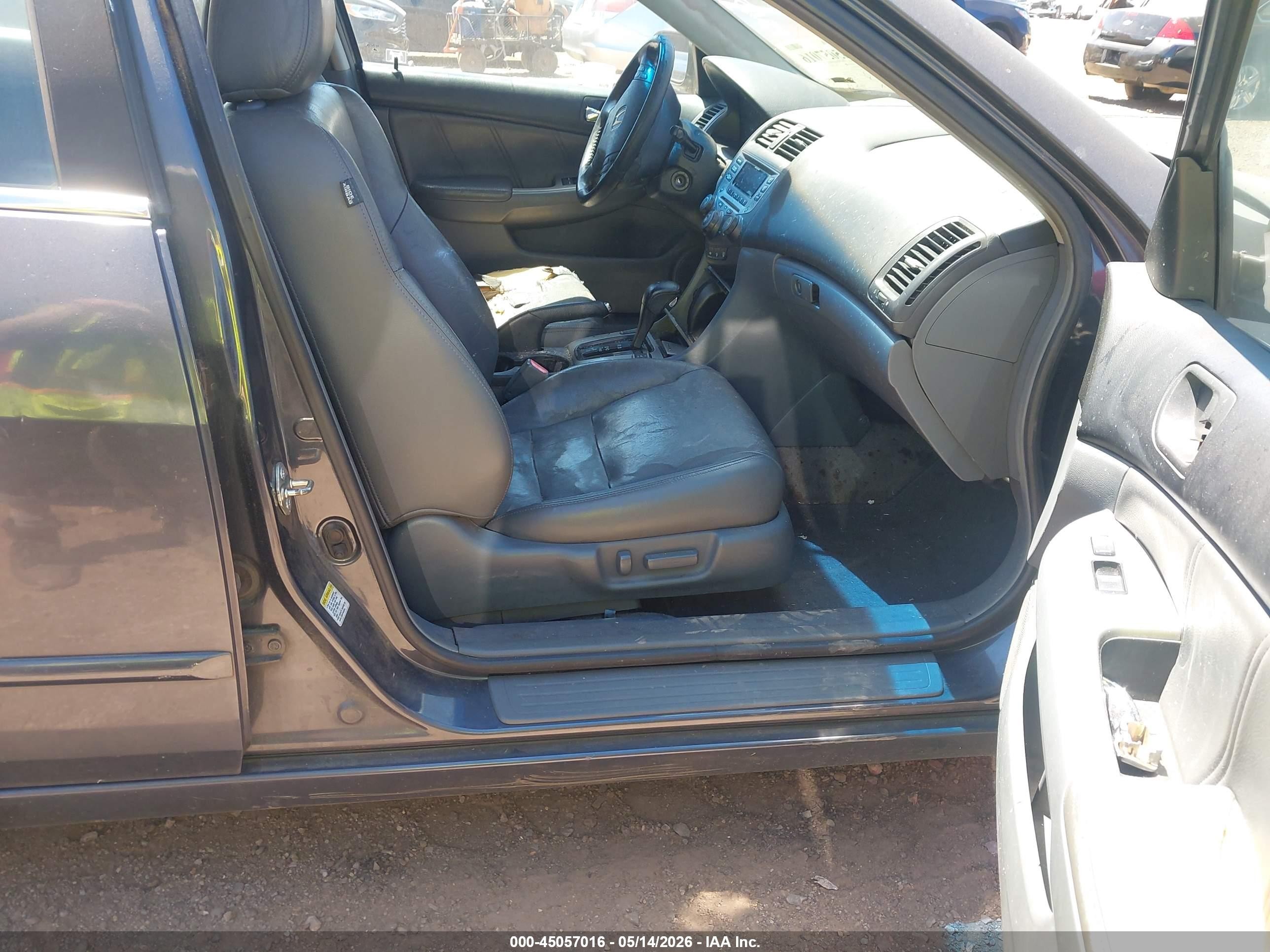 2007 Honda Accord 3.0 Ex Dark Blue vin: 1HGCM66587A001815
