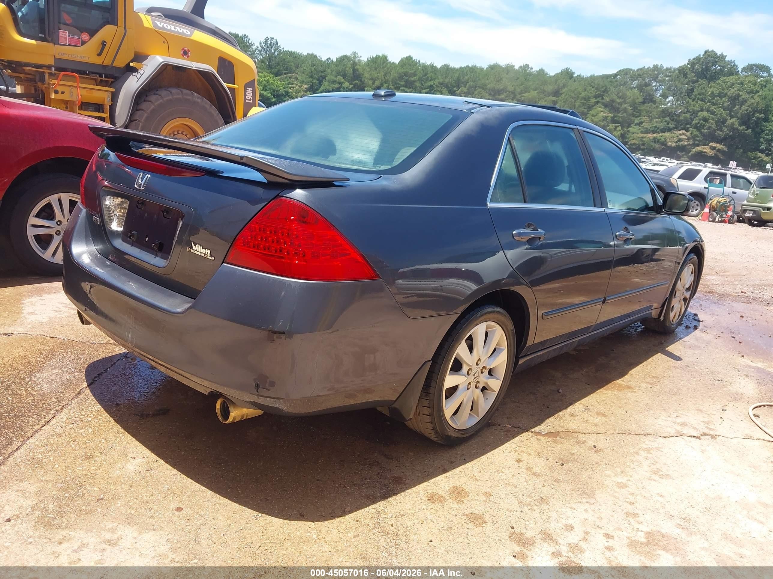 2007 Honda Accord 3.0 Ex Dark Blue vin: 1HGCM66587A001815