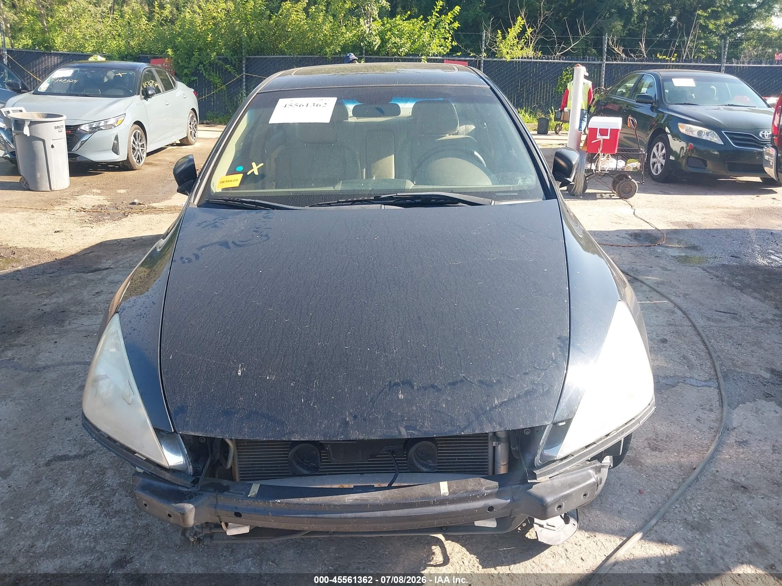 2007 Honda Accord 3.0 Ex Black vin: 1HGCM66587A014077