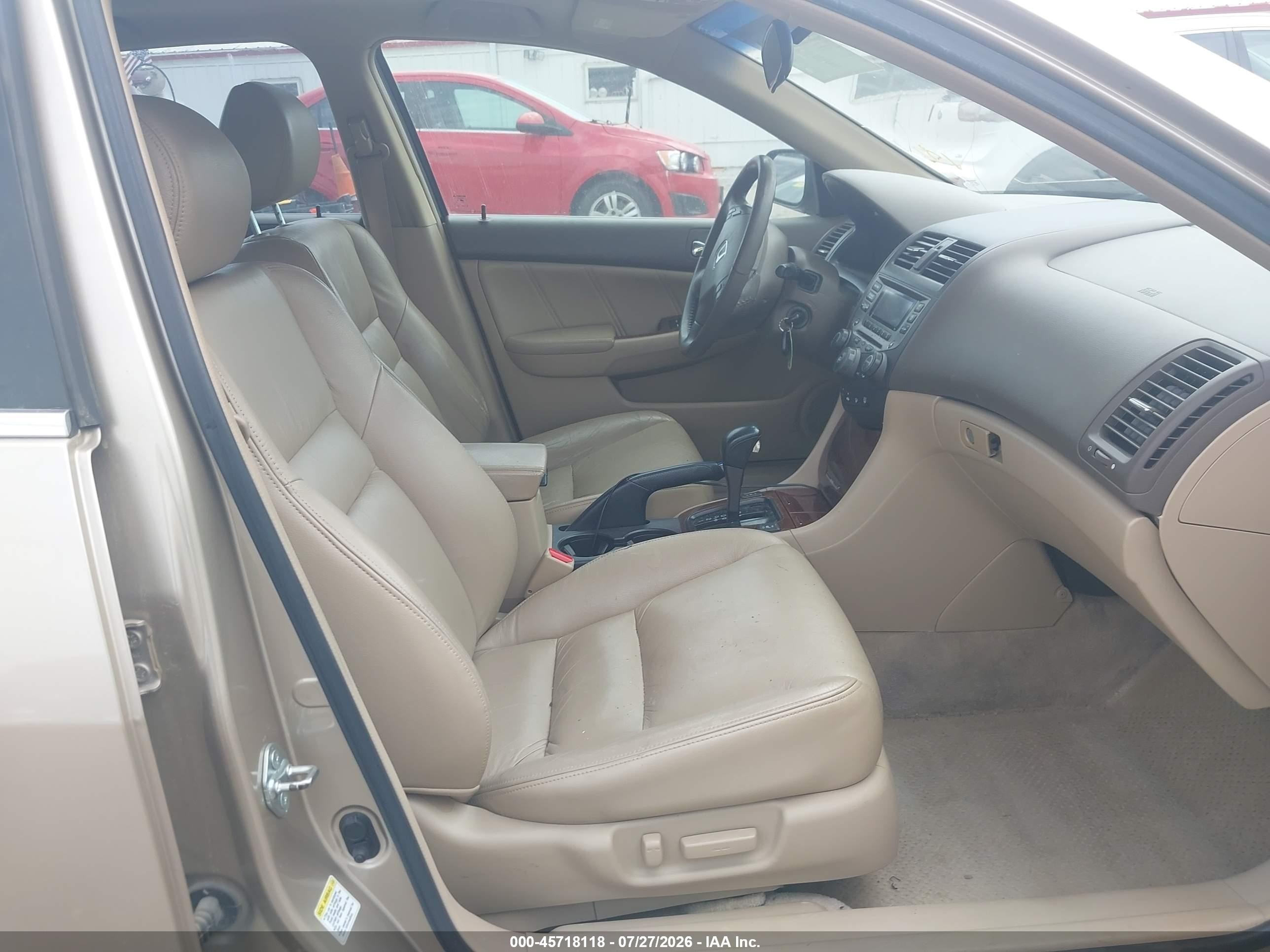 2007 Honda Accord 3.0 Ex Золотой vin: 1HGCM66587A046530