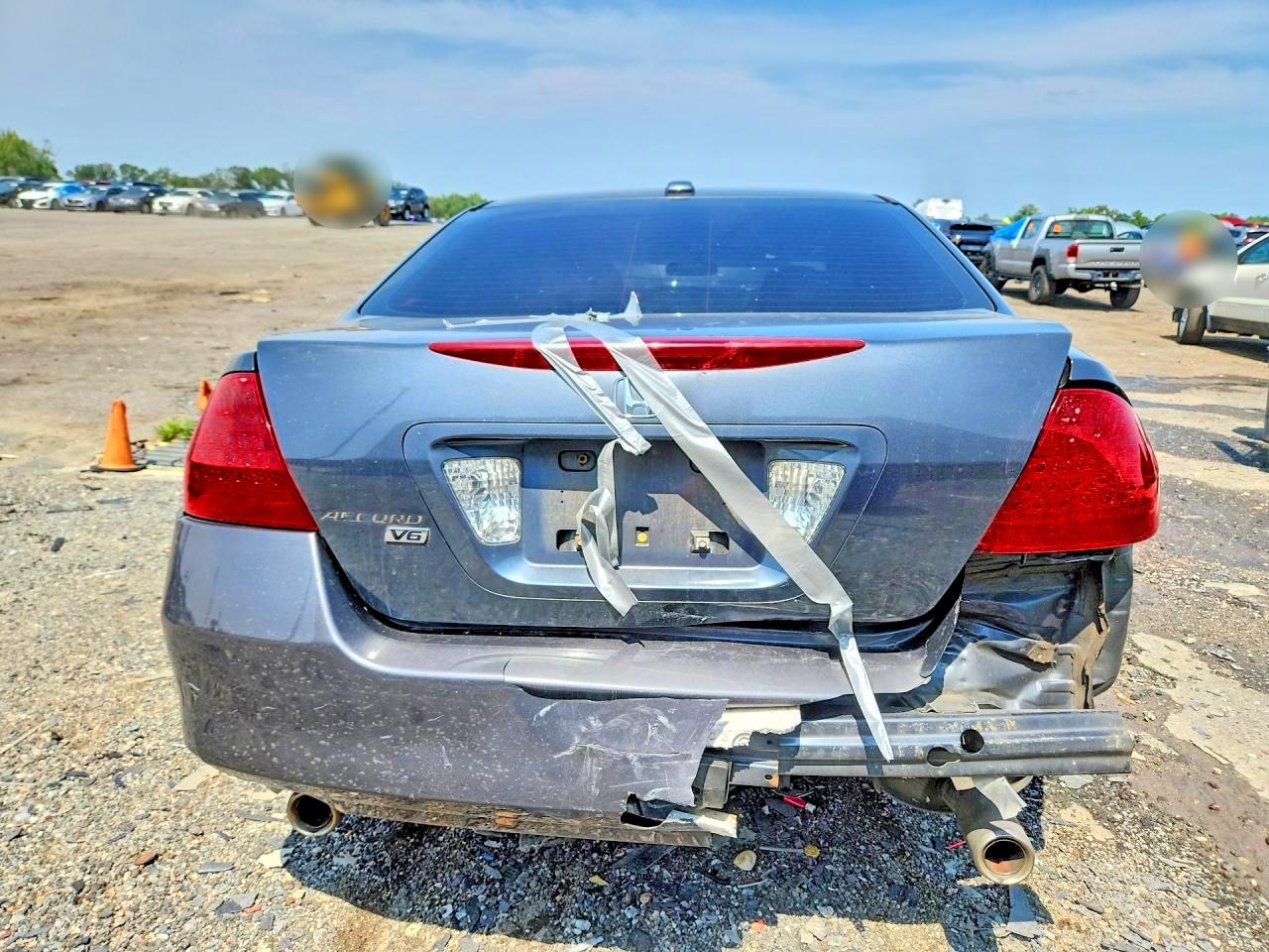 2007 Honda Accord Ex Gray vin: 1HGCM66587A051324