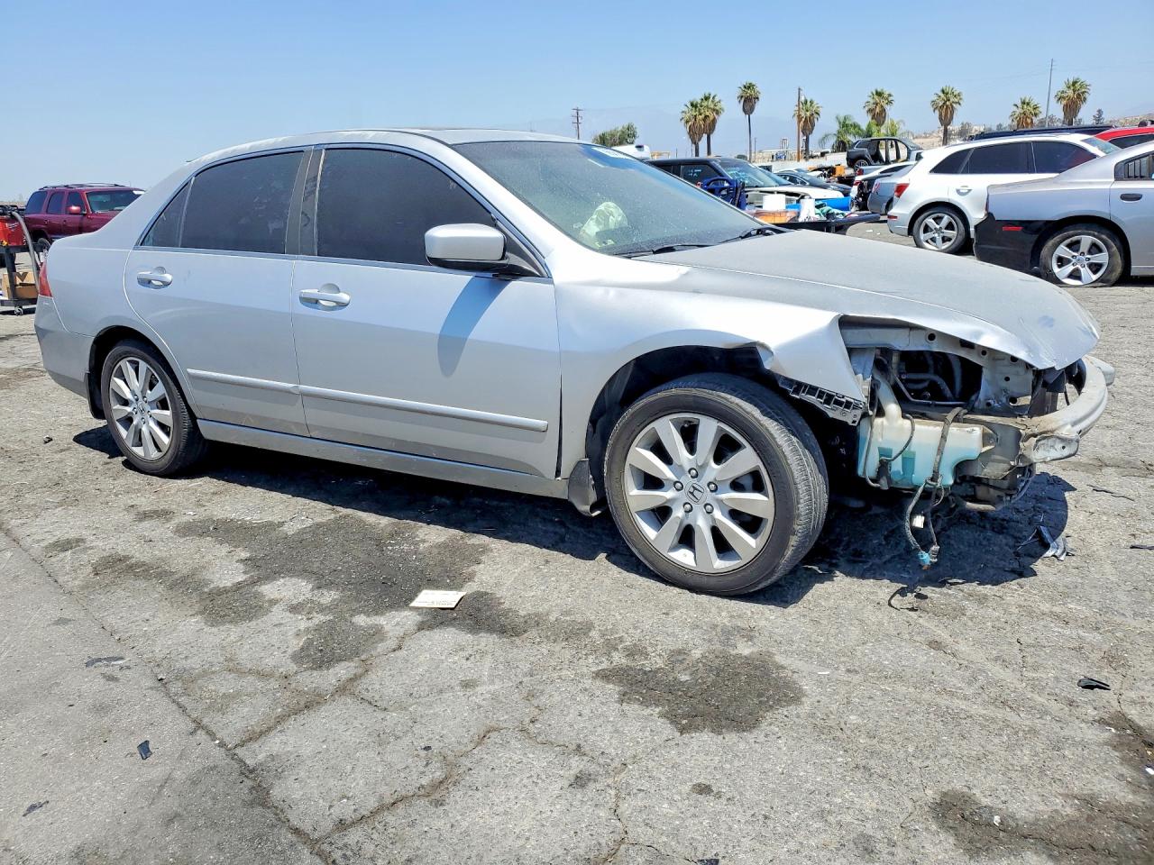 2007 Honda Accord Ex Silver vin: 1HGCM66587A065806