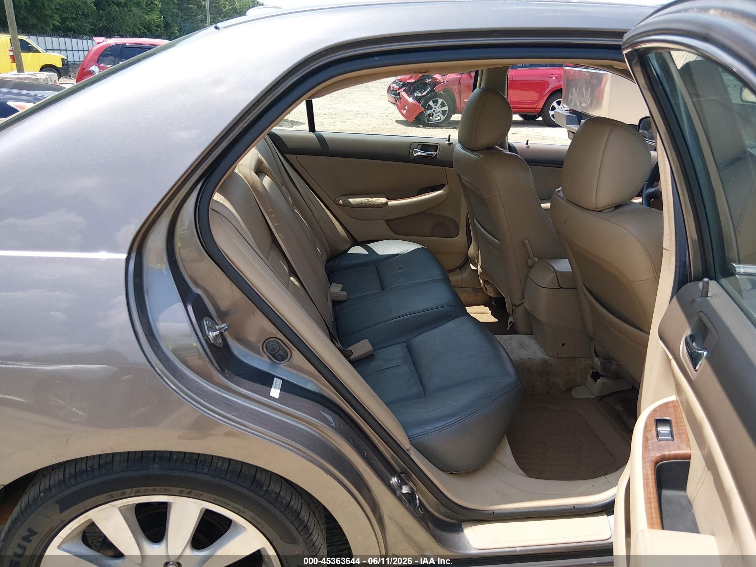 2007 Honda Accord 3.0 Ex Gray vin: 1HGCM66587A081570