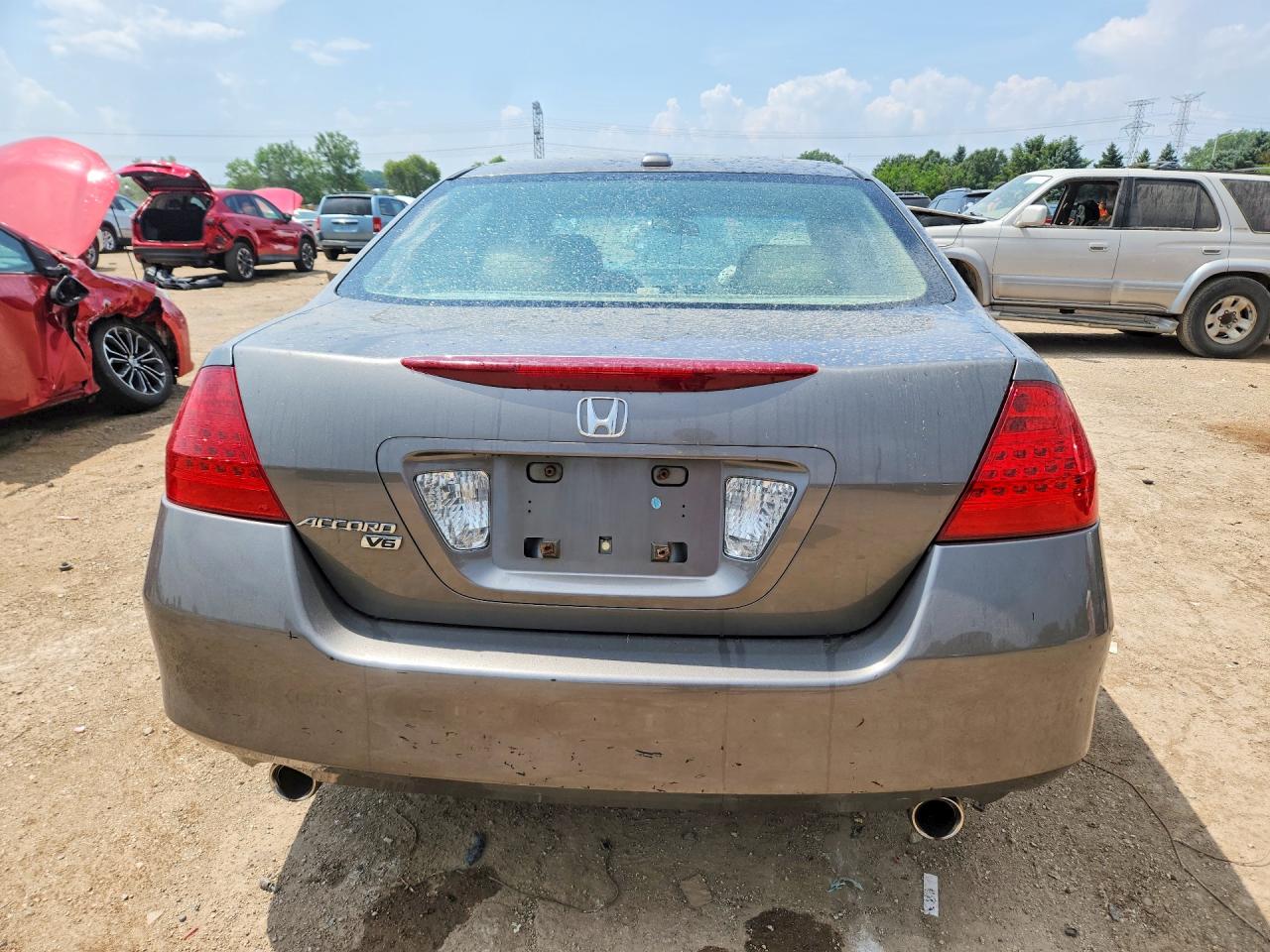 2007 Honda Accord Ex Gray vin: 1HGCM66587A082007