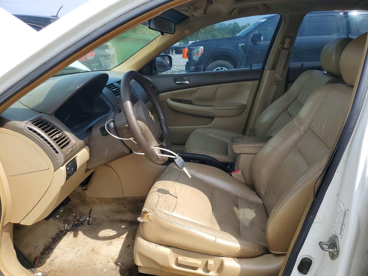 2007 Honda Accord Sedan White vin: 1HGCM66587A100683