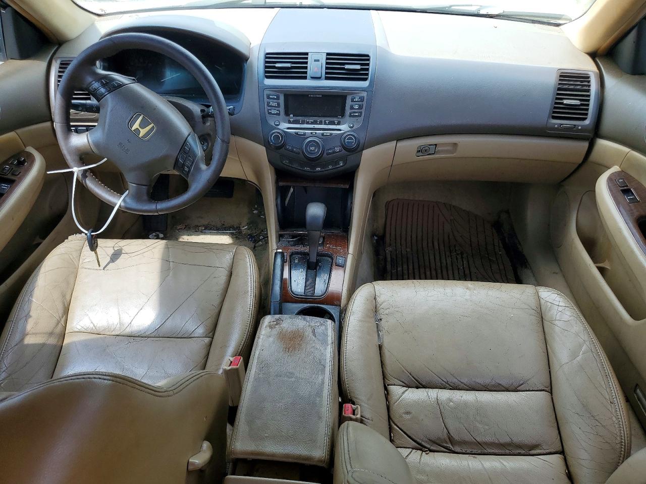 2007 Honda Accord Sedan White vin: 1HGCM66587A100683
