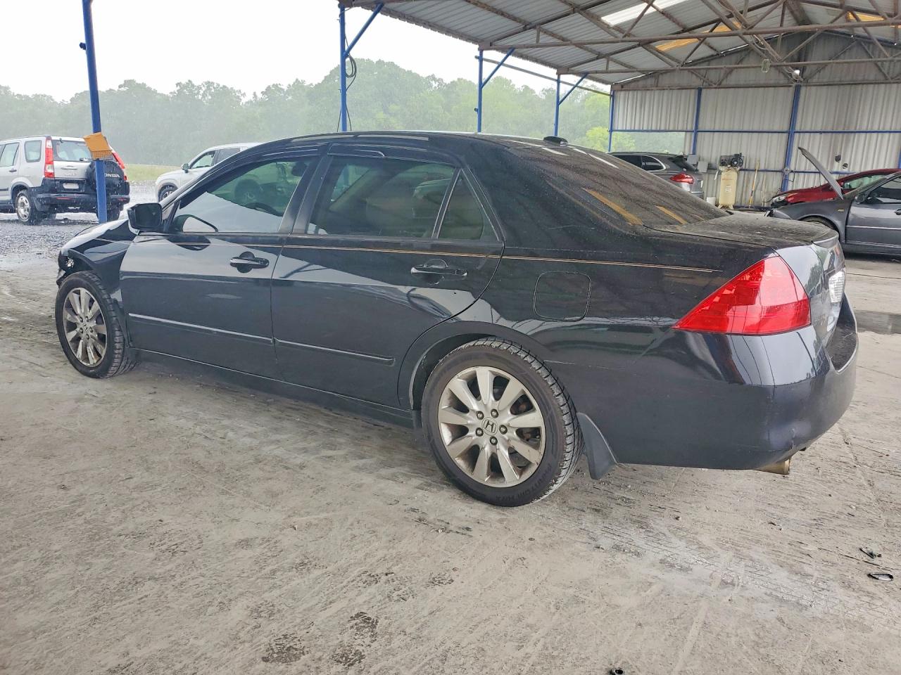 2007 Honda Accord Ex Black vin: 1HGCM66587A105382
