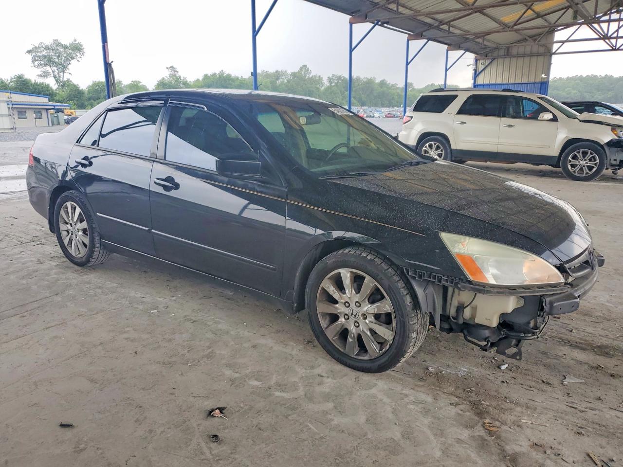 2007 Honda Accord Ex Black vin: 1HGCM66587A105382