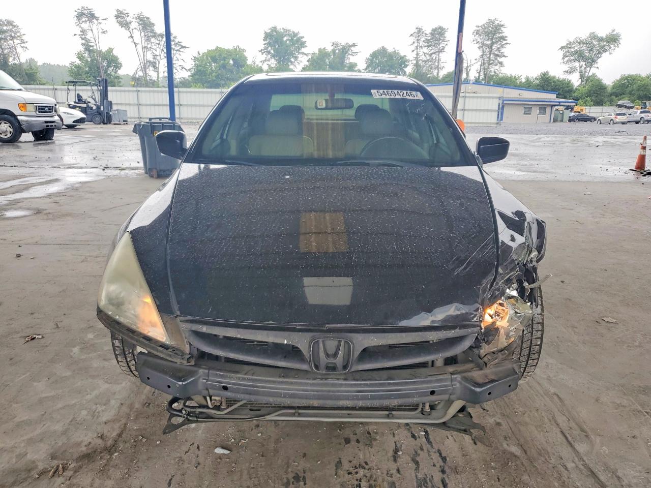 2007 Honda Accord Ex Black vin: 1HGCM66587A105382