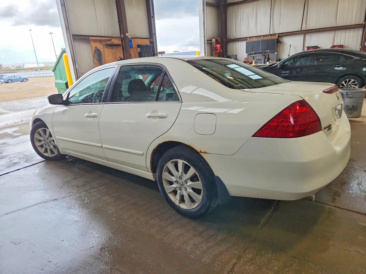 2007 Honda Accord Ex White vin: 1HGCM66587A802437