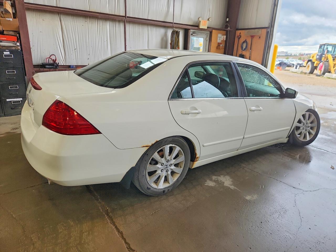 2007 Honda Accord Ex White vin: 1HGCM66587A802437