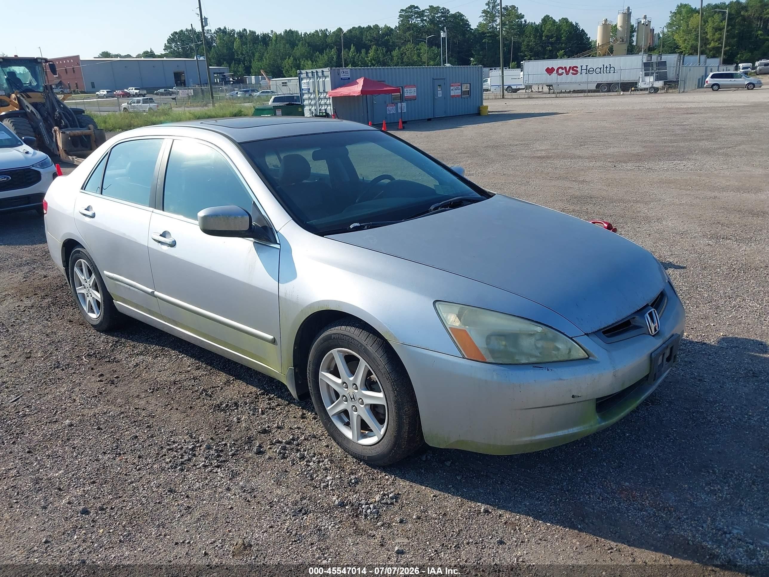 2004 Honda Accord 3.0 Ex Silver vin: 1HGCM66594A007814