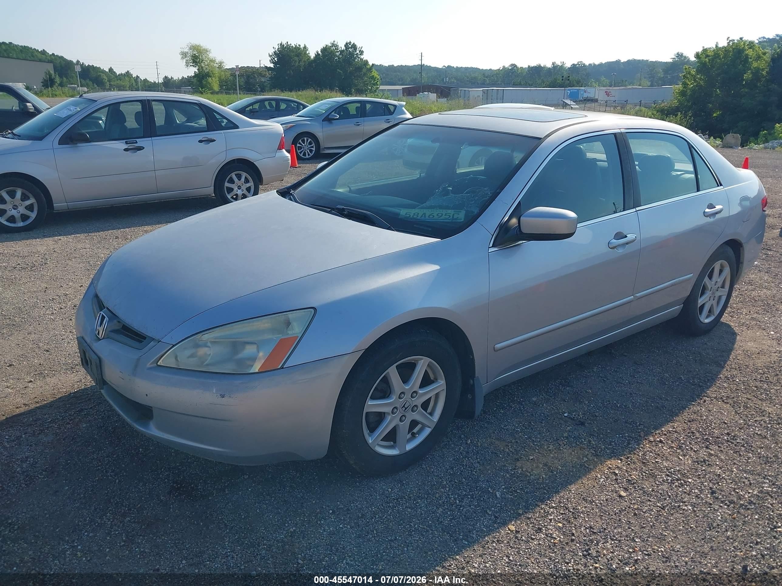2004 Honda Accord 3.0 Ex Silver vin: 1HGCM66594A007814