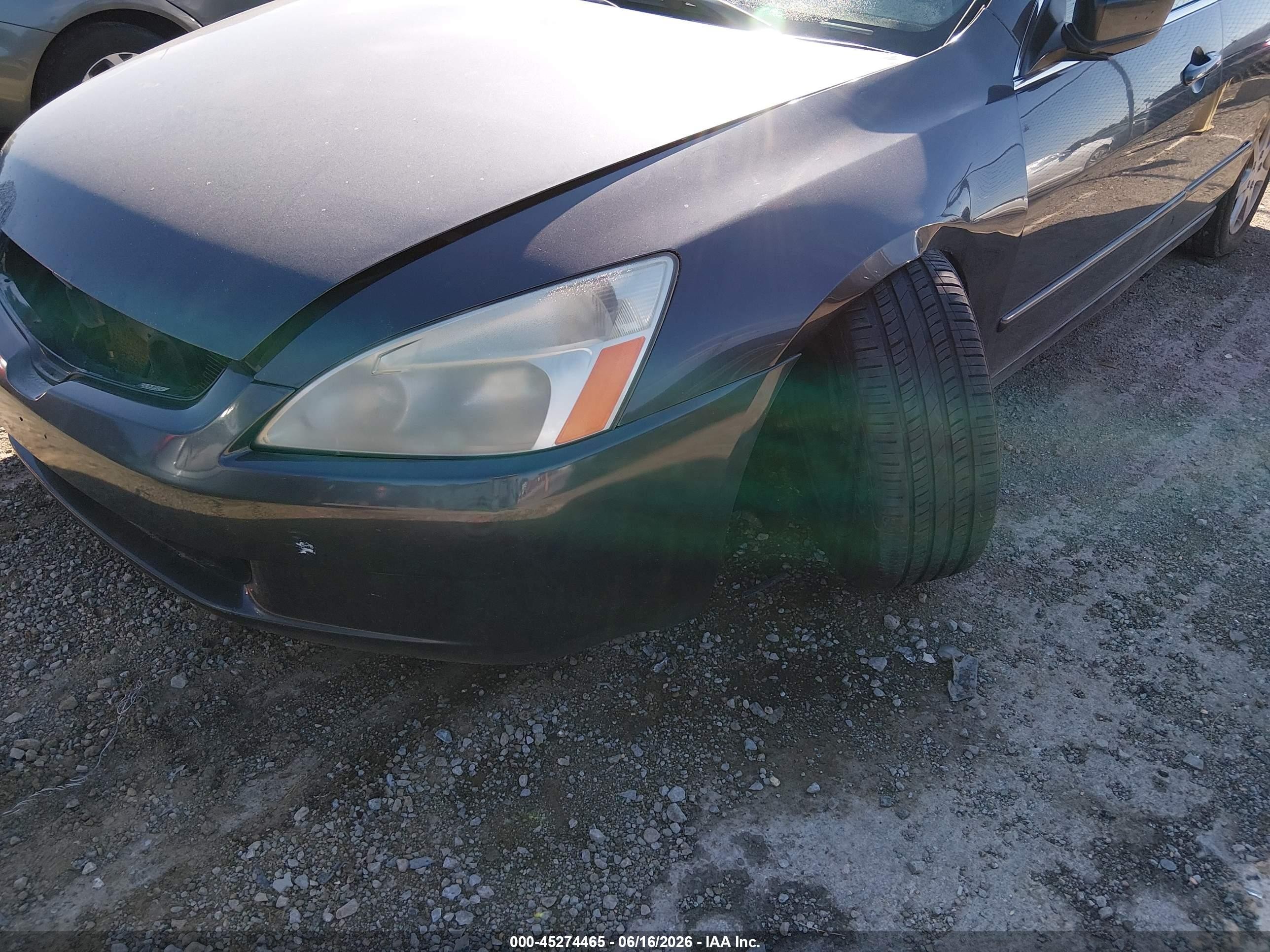 2004 Honda Accord 3.0 Ex Gray vin: 1HGCM66594A023740