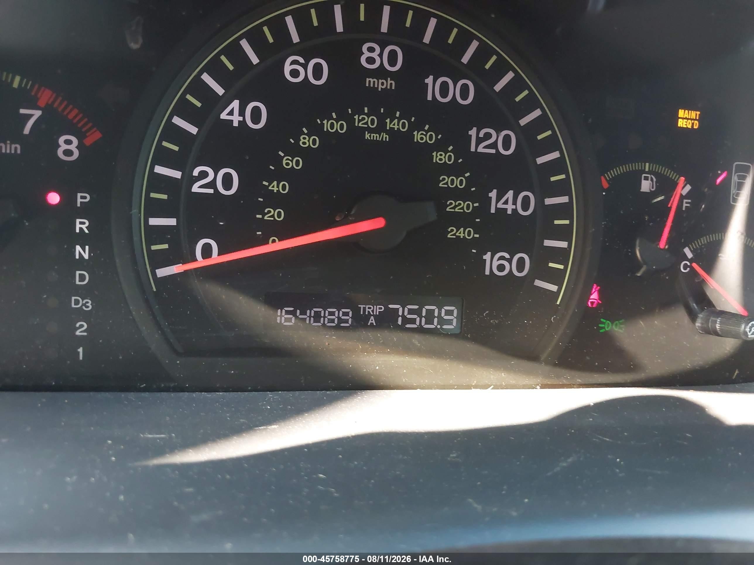 2004 Honda Accord 3.0 Ex Red vin: 1HGCM66594A041719