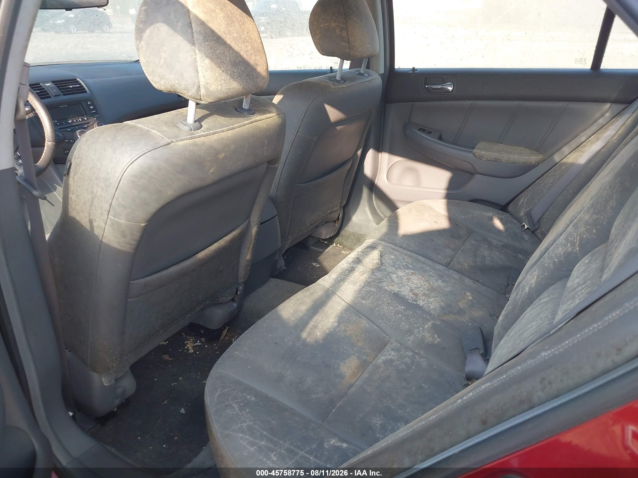 2004 Honda Accord 3.0 Ex Red vin: 1HGCM66594A041719