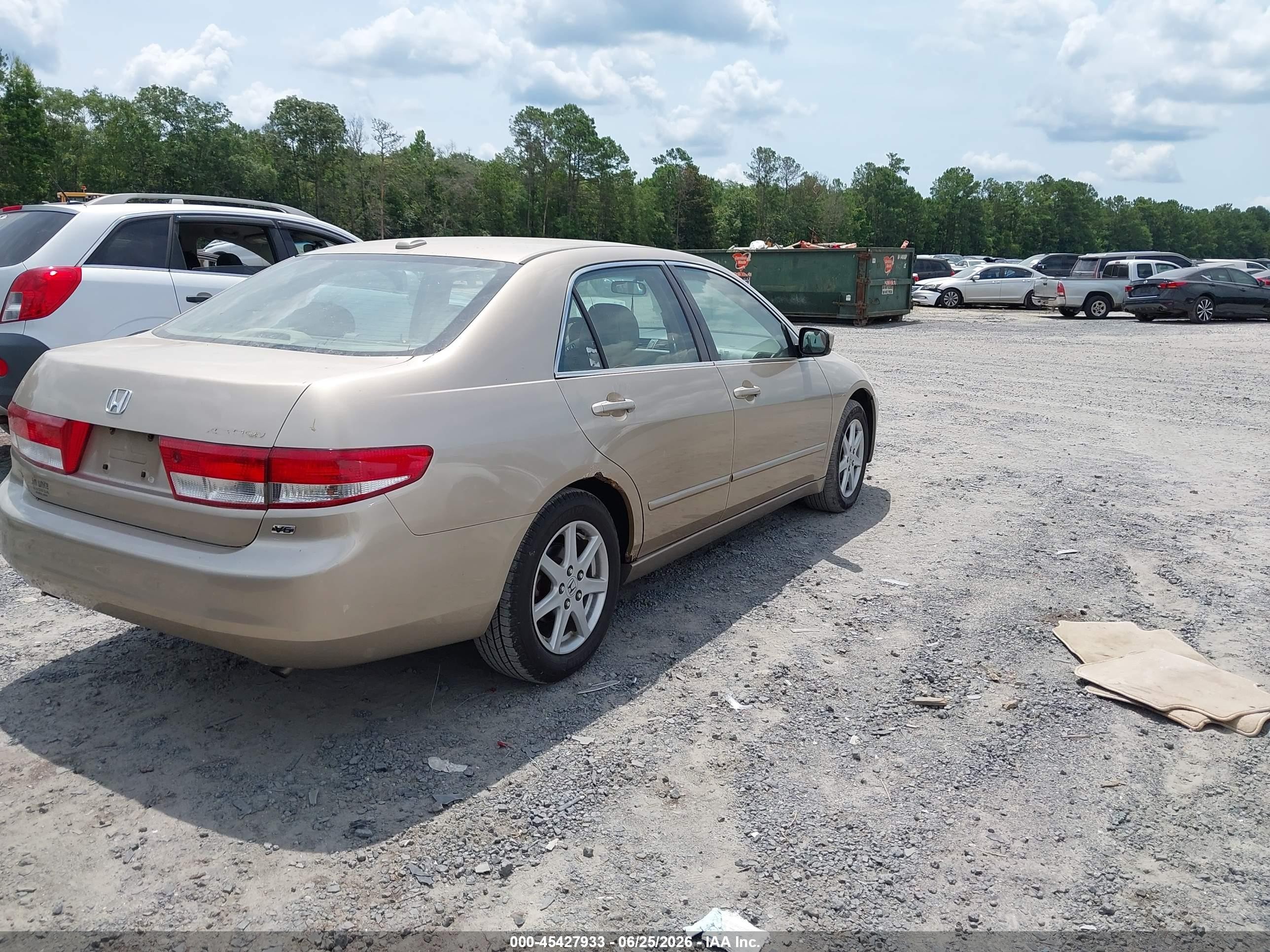 2004 Honda Accord 3.0 Ex Gold vin: 1HGCM66594A059895