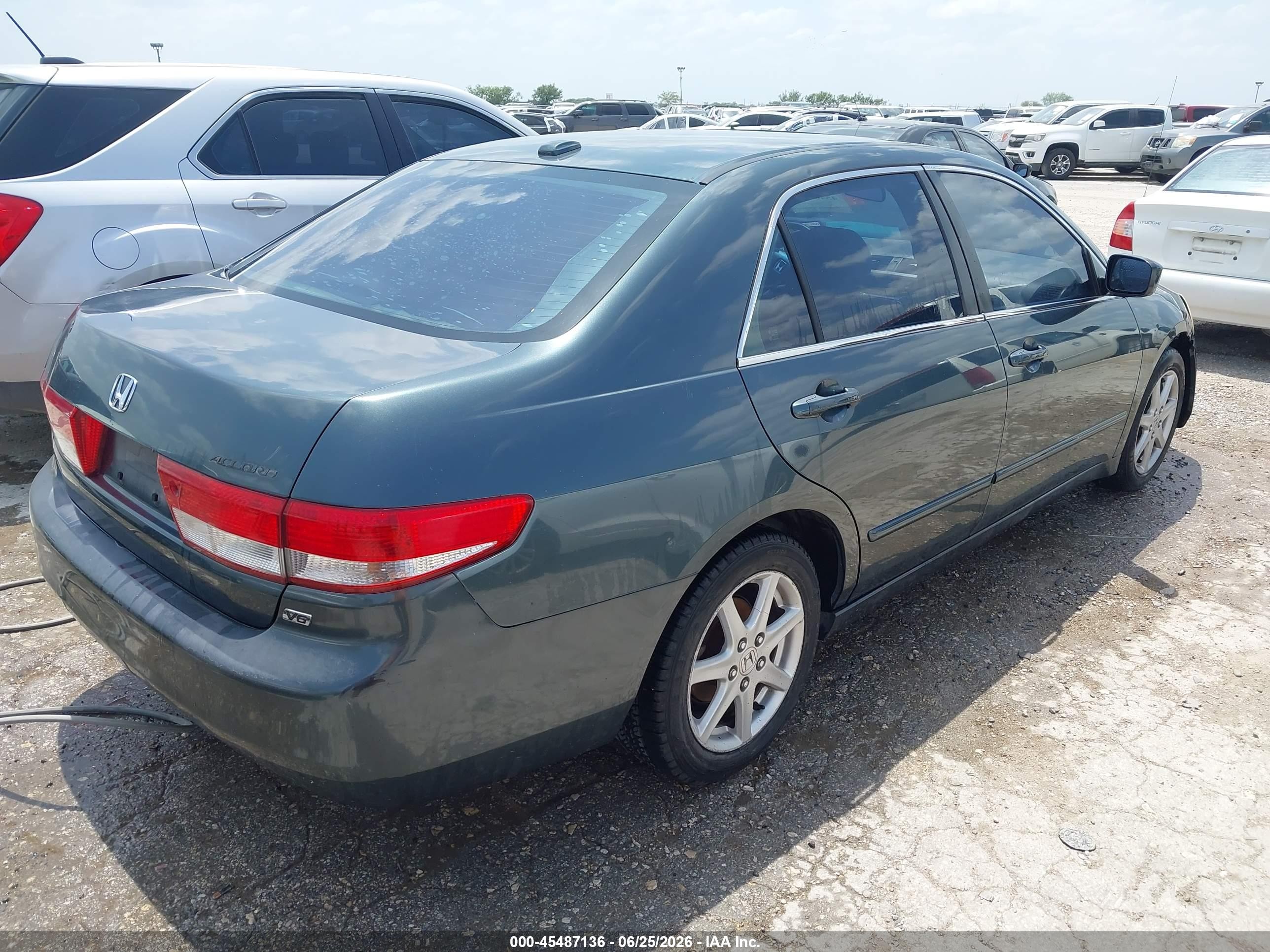 2004 Honda Accord 3.0 Ex Green vin: 1HGCM66594A072050