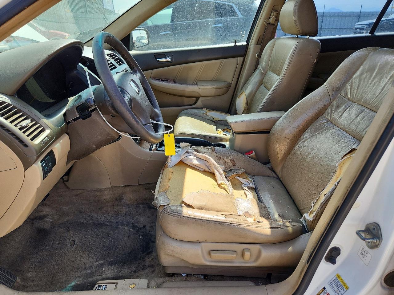 2004 Honda Accord Ex White vin: 1HGCM66594A076390