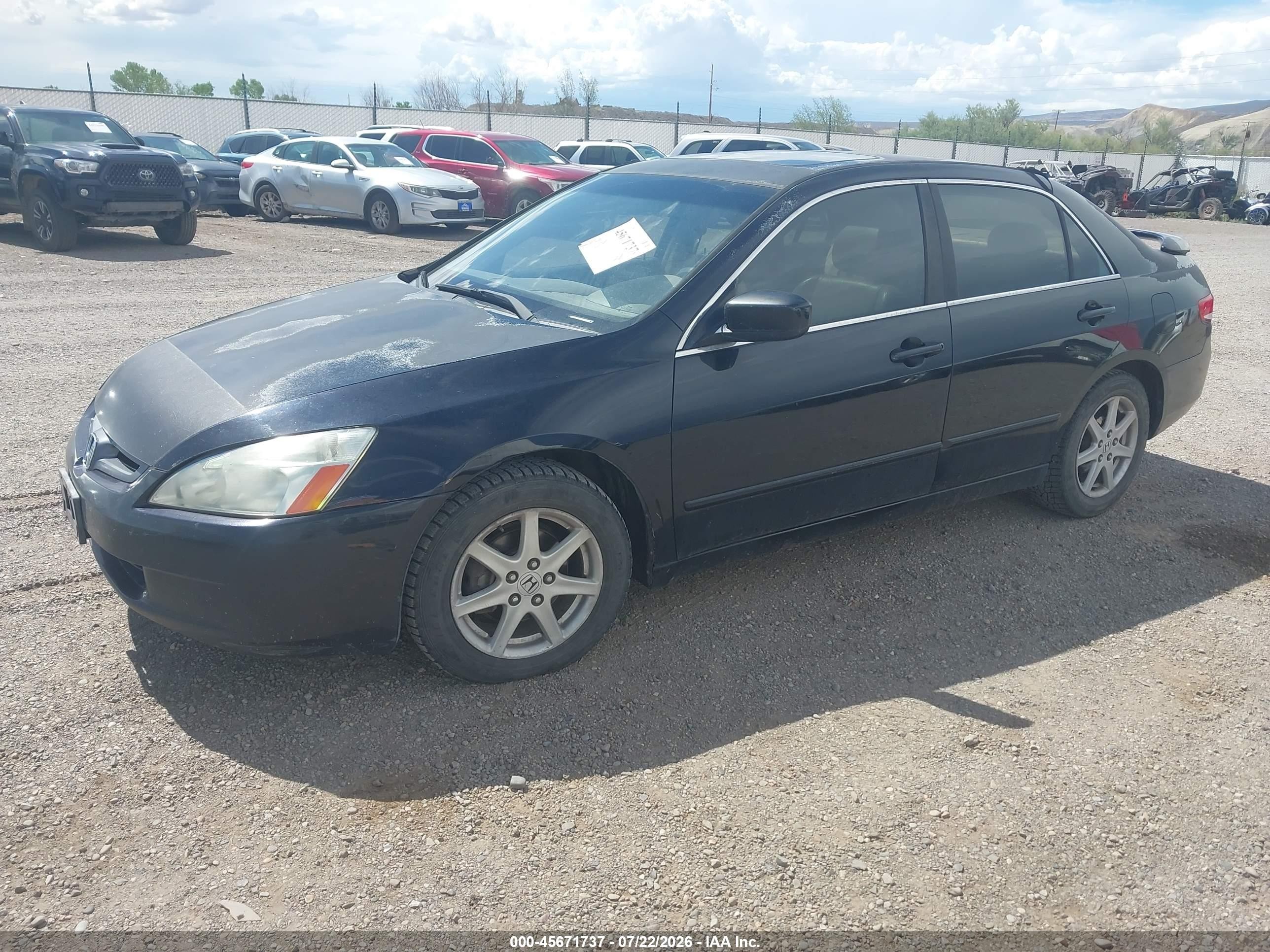 2004 Honda Accord 3.0 Ex Blue vin: 1HGCM66594A083033