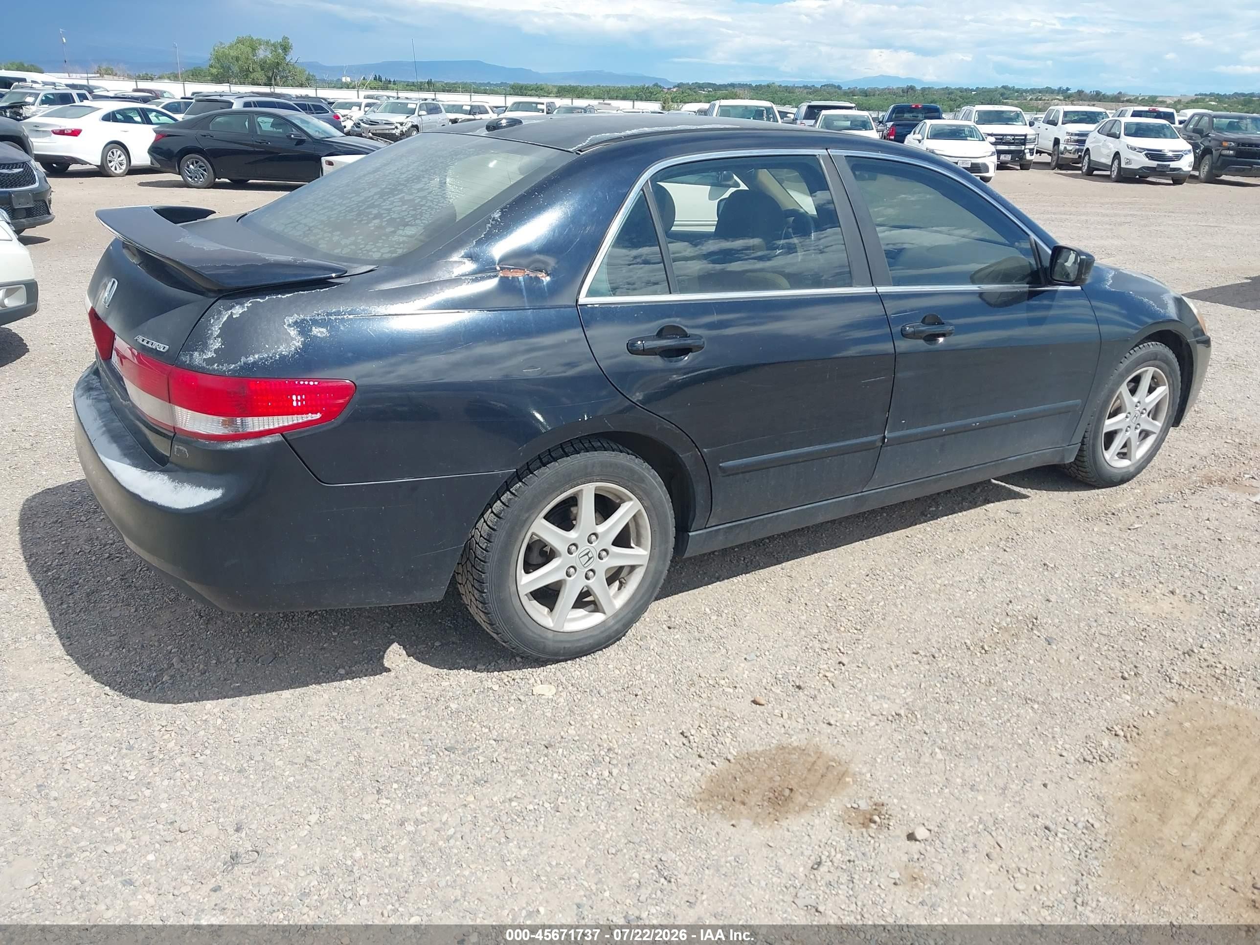2004 Honda Accord 3.0 Ex Blue vin: 1HGCM66594A083033